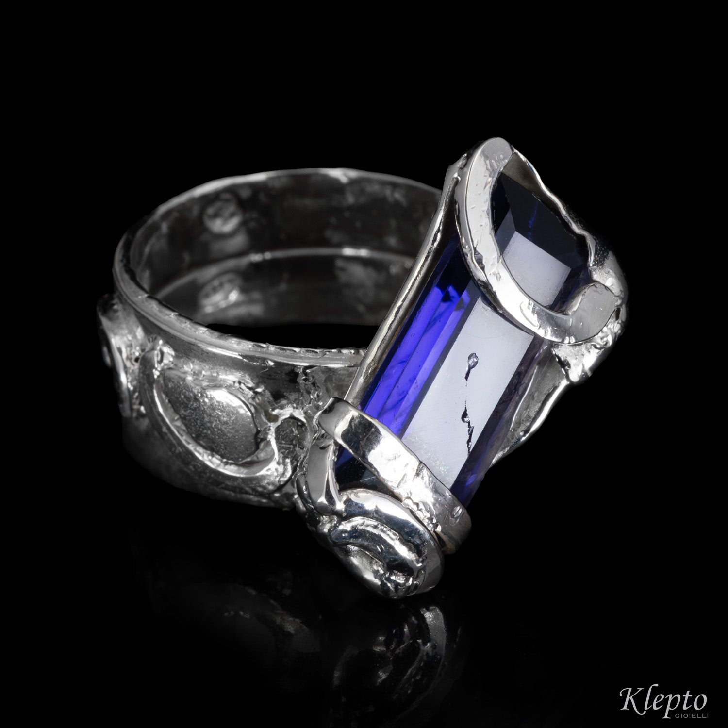 Silnova® Silver Ring with Iolite