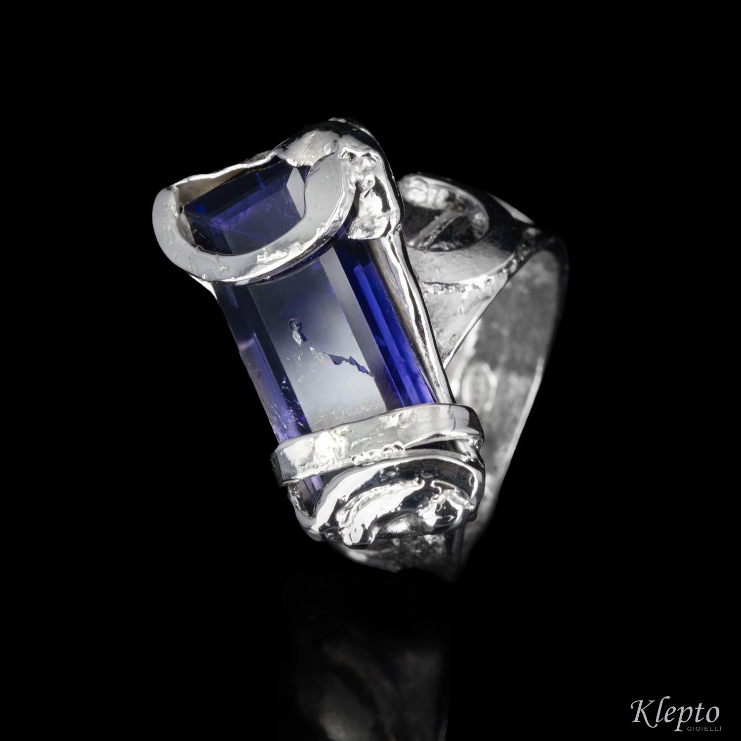 Silnova® Silver Ring with Iolite