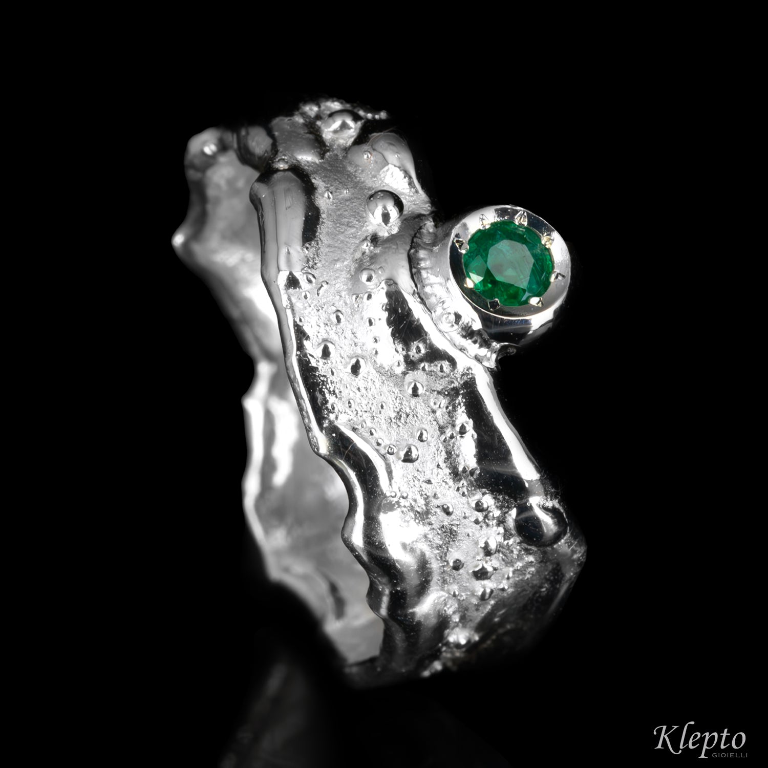 Silnova® “Oasi” silver ring with gemstones