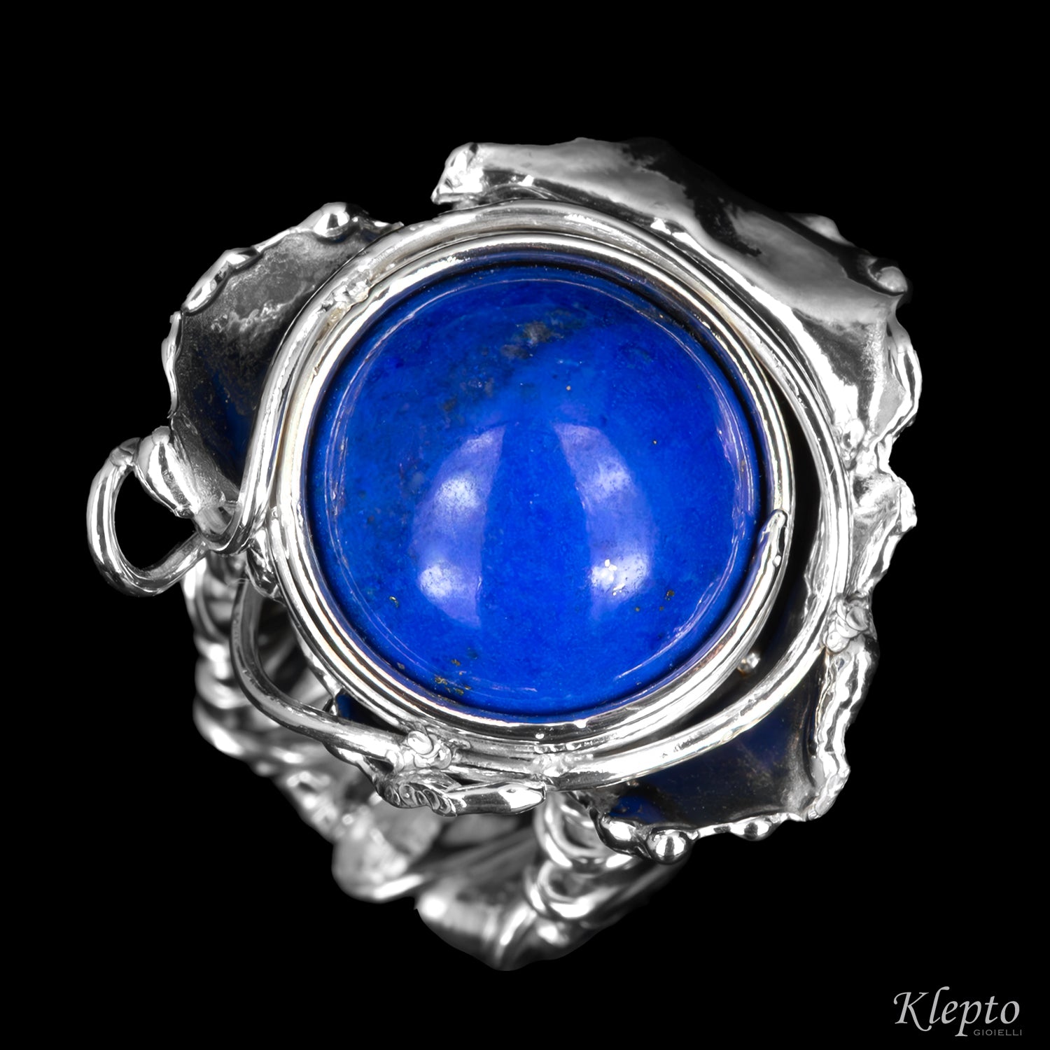 Silver Ring Silnova® with Lapis Lazuli