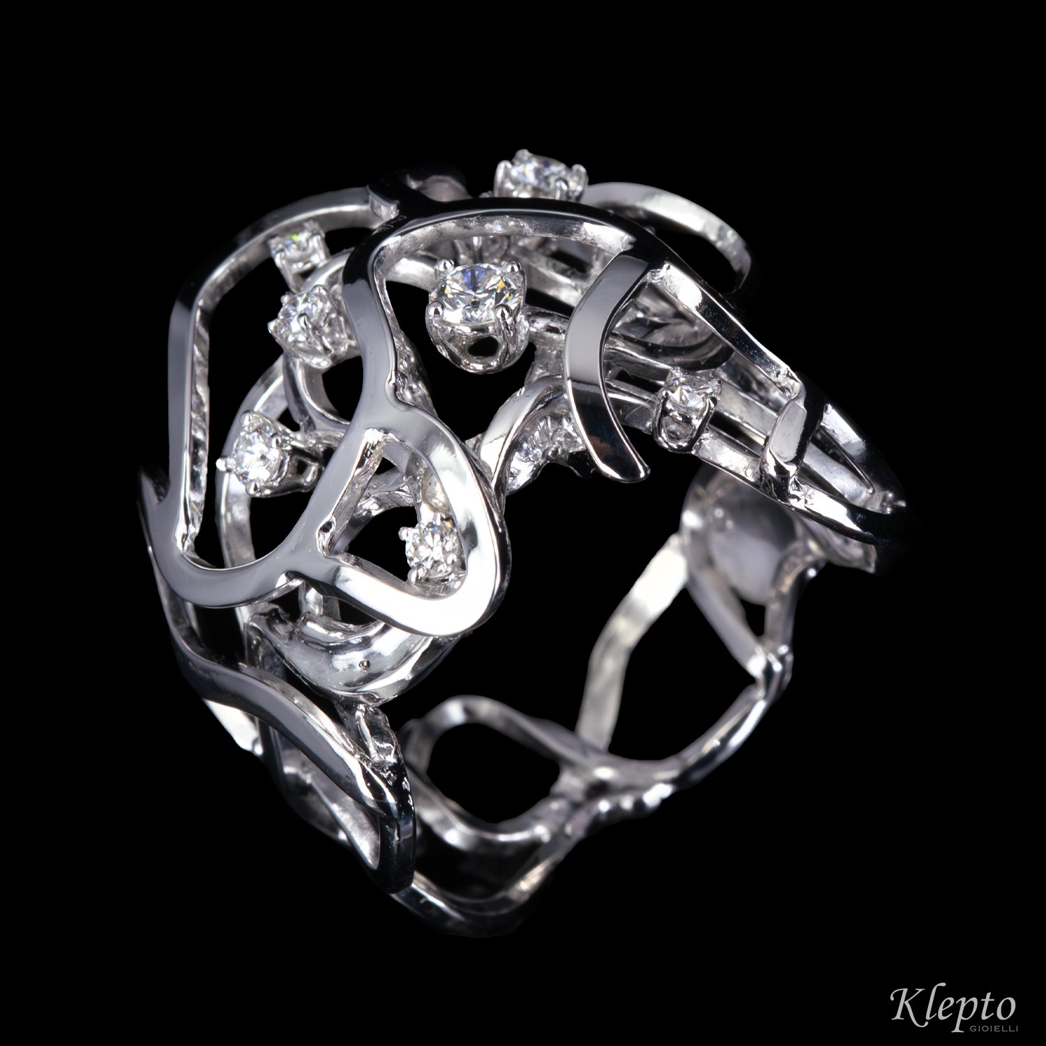 White gold ring "Origins" with Diamonds