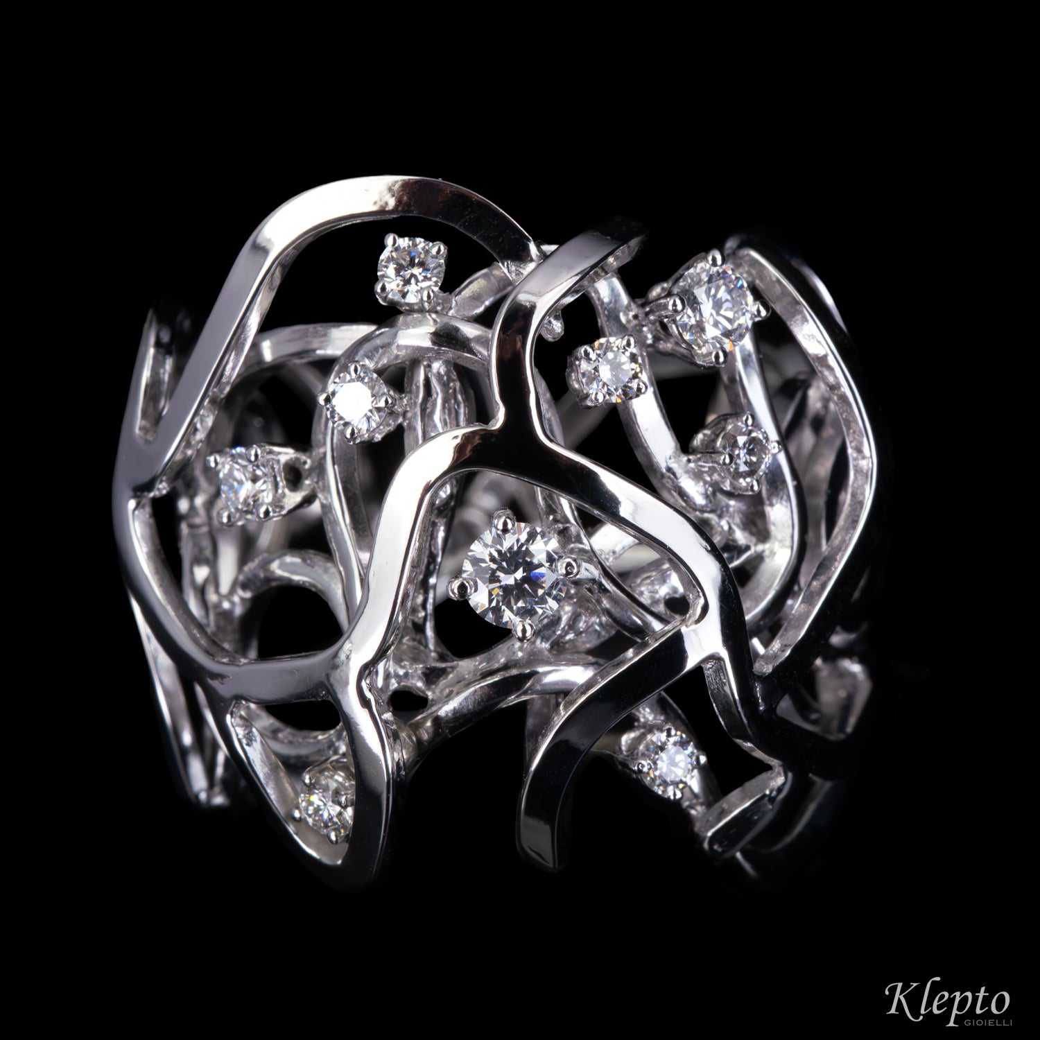White gold ring "Origins" with Diamonds