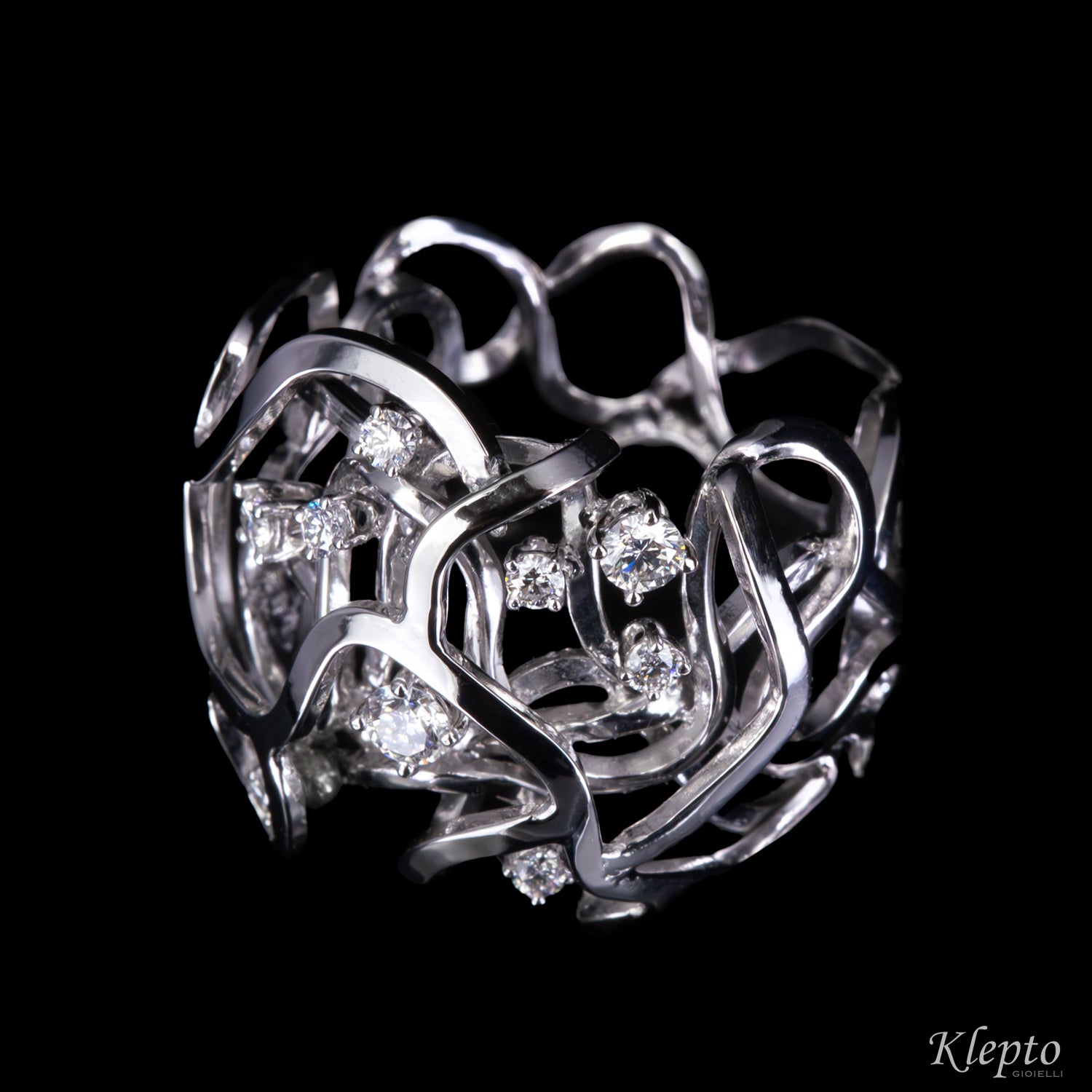 White gold ring "Origins" with Diamonds