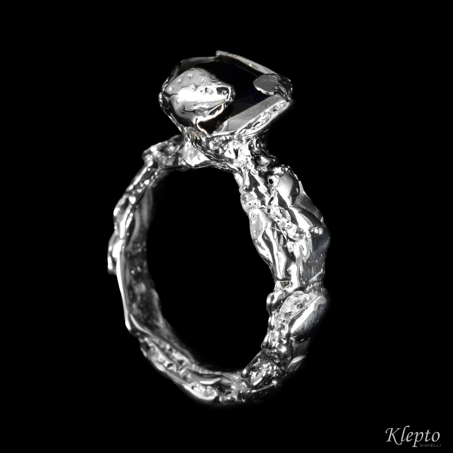 Silnova® Silver Ring with Iolite