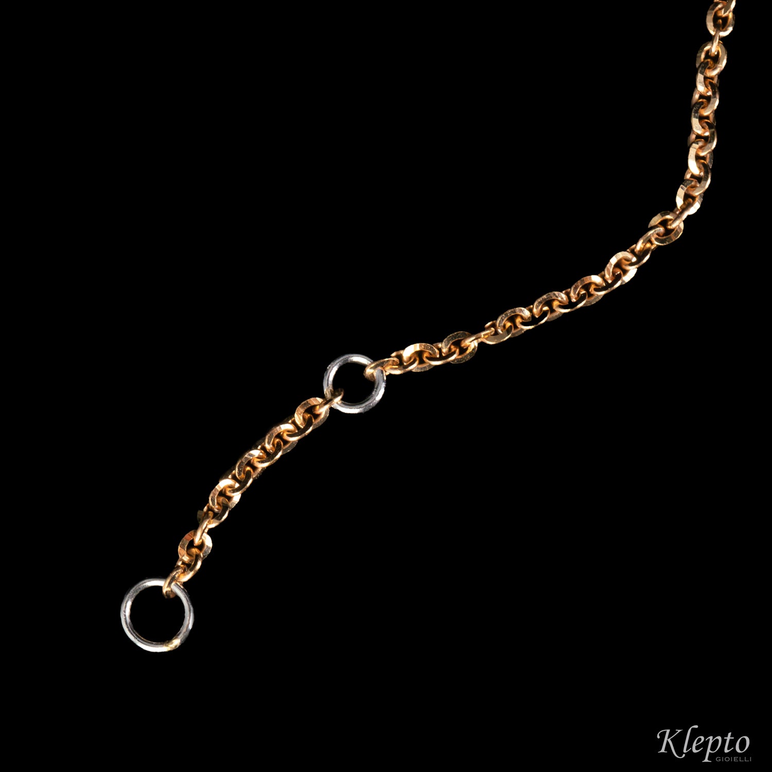 "Pepita" gold bracelet with diamond