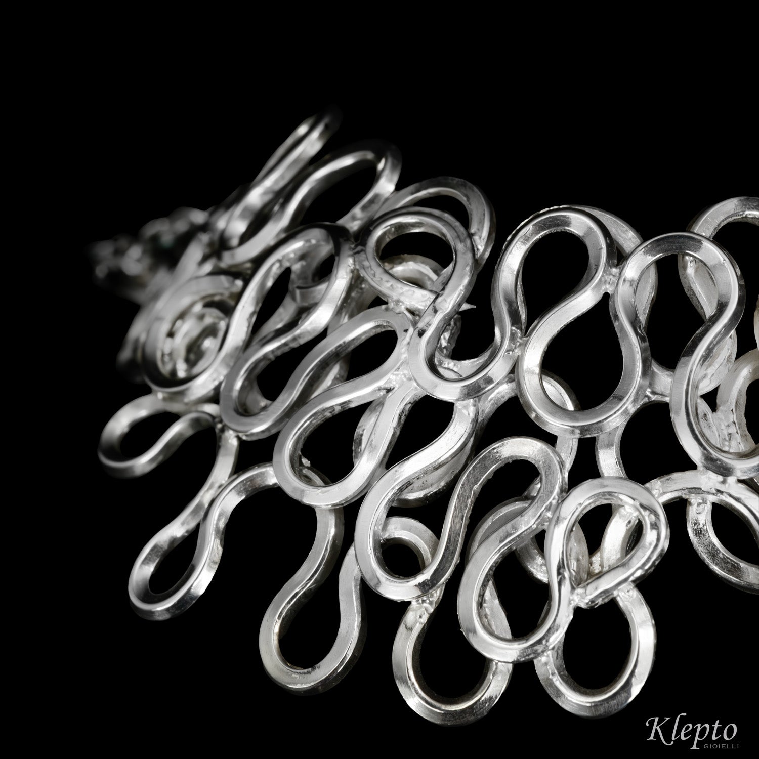 Bracciale in Argento Silnova® a filo intrecciato