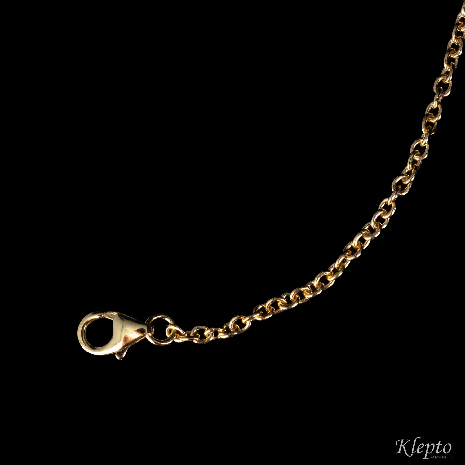 Yellow gold bracelet with pink sapphires