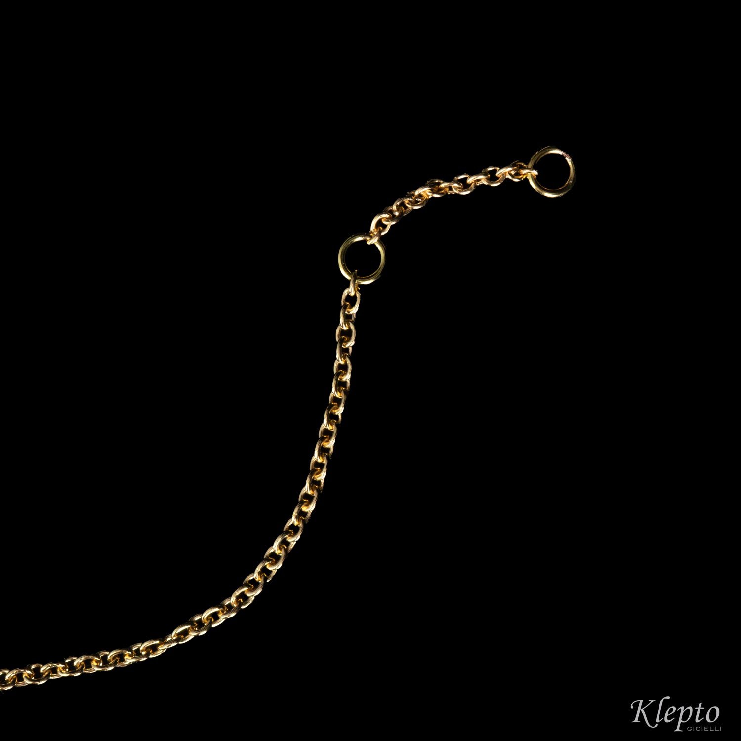 Yellow gold bracelet with pink sapphires