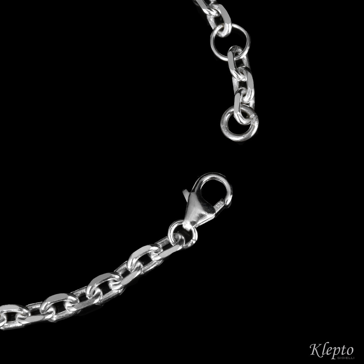 Silnova® "Oasi" silver bracelet with green tourmaline