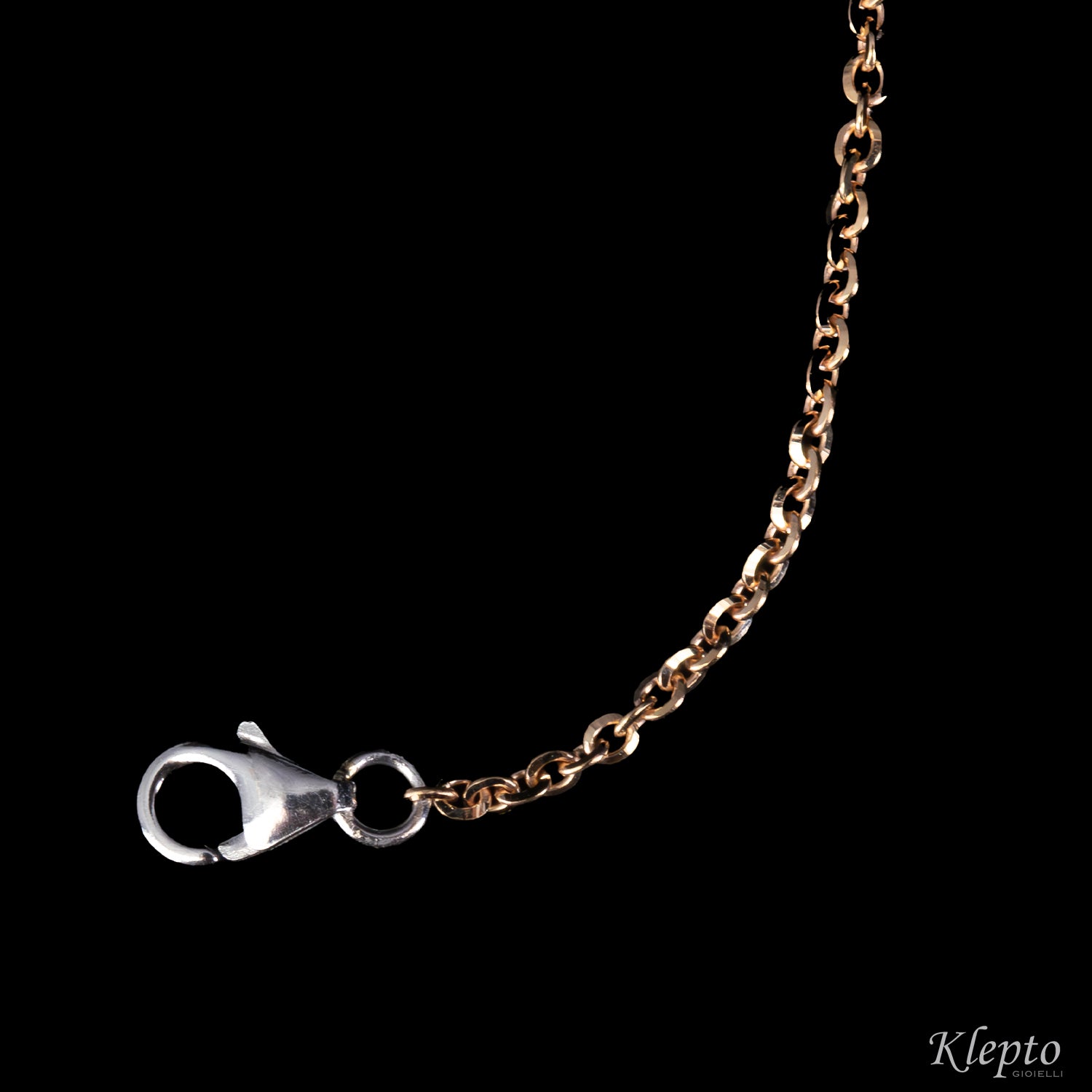 Rose and white gold "Pepita" bracelet with diamond