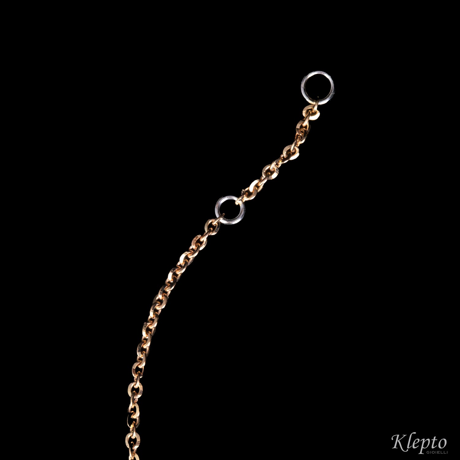 Rose and white gold "Pepita" bracelet with diamond