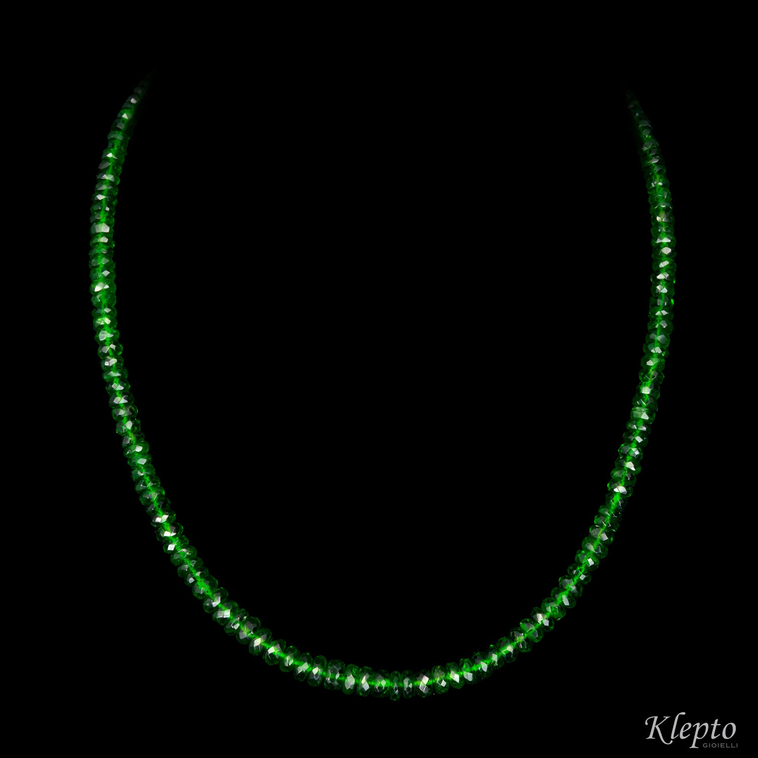 Necklace with Chromodiopside