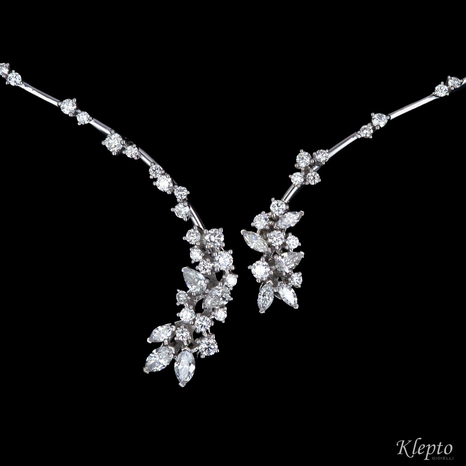 Harmonic white gold necklace with Diamonds