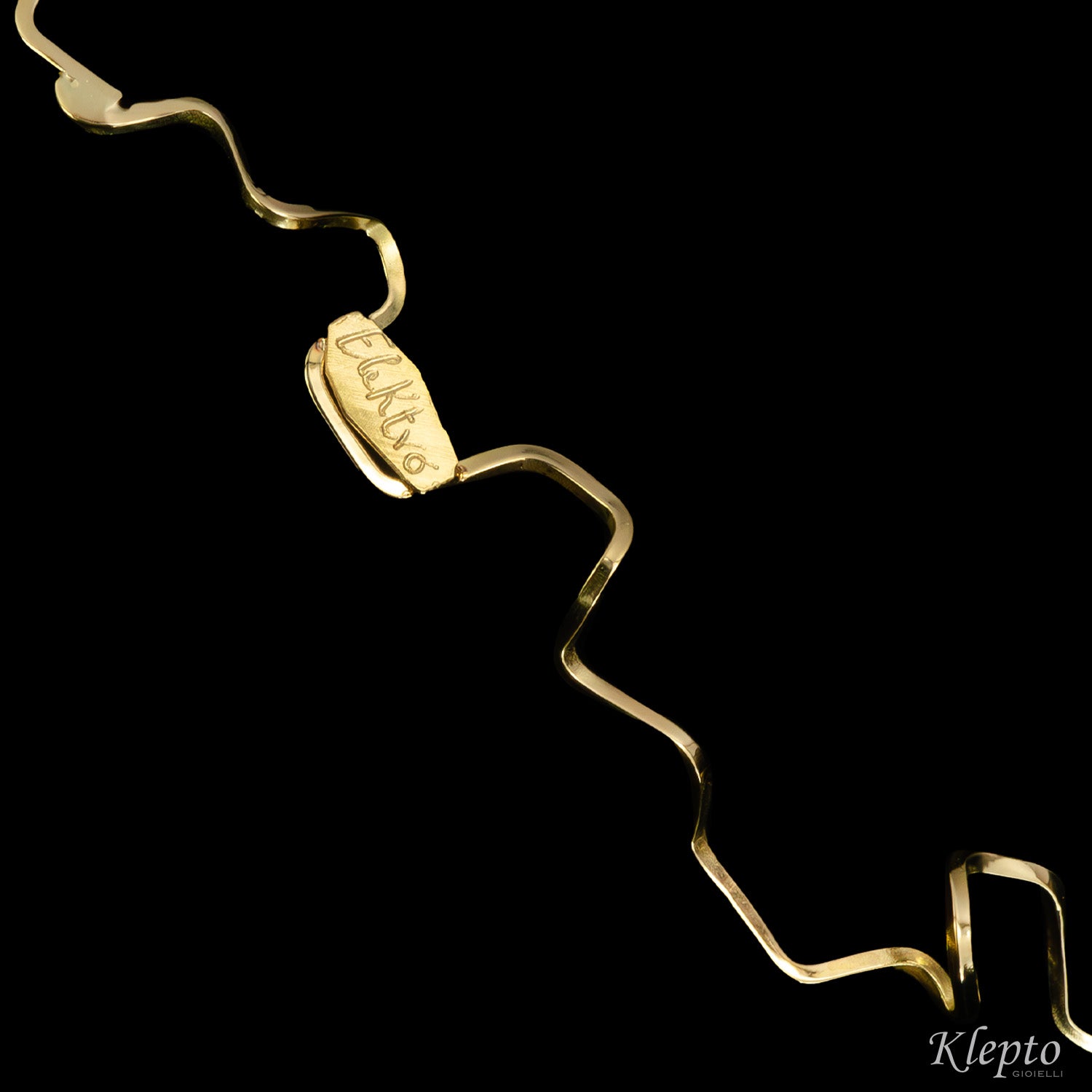 "EleKtro" yellow and white gold necklace with diamonds