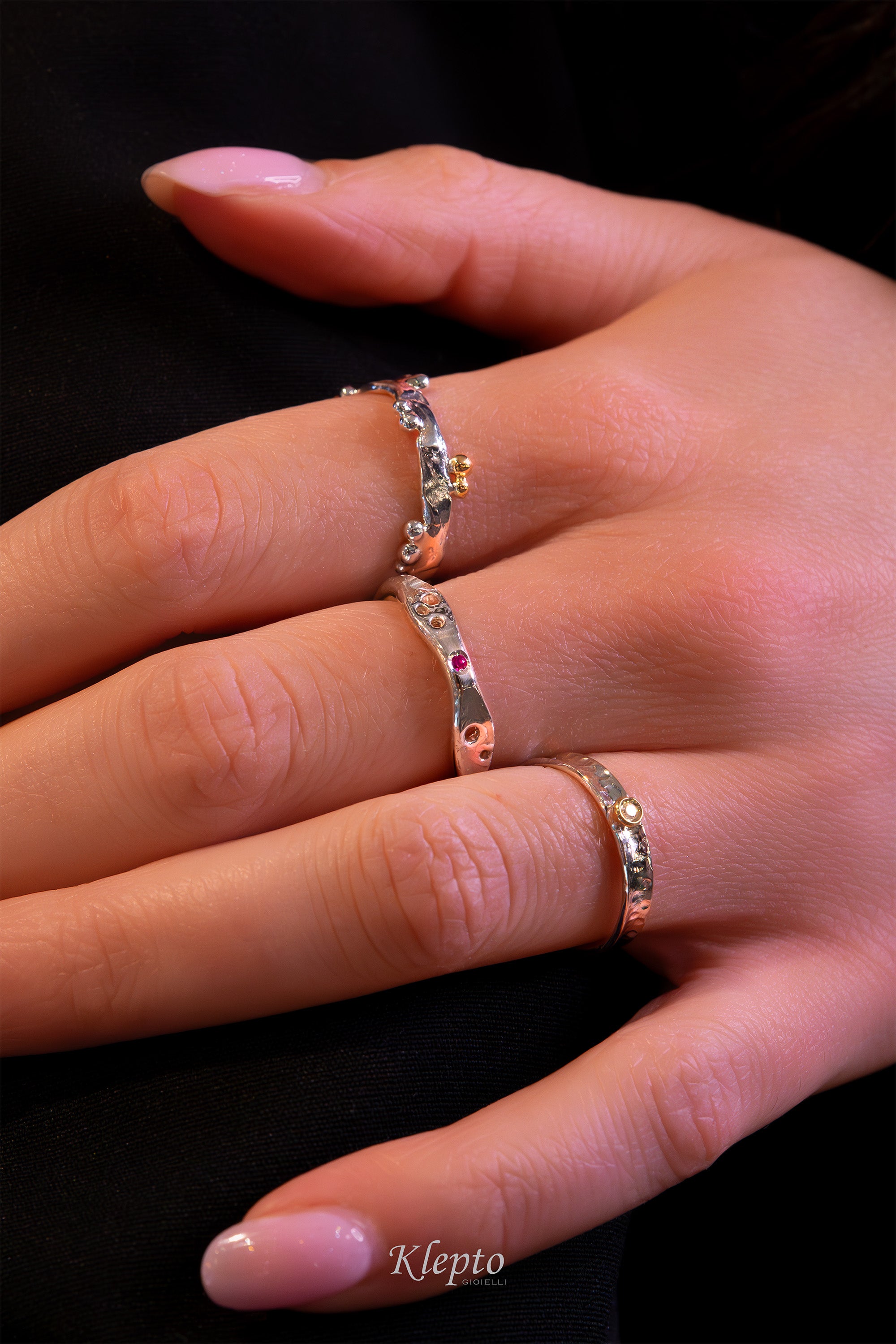 Silnova Silver Ring with Ruby