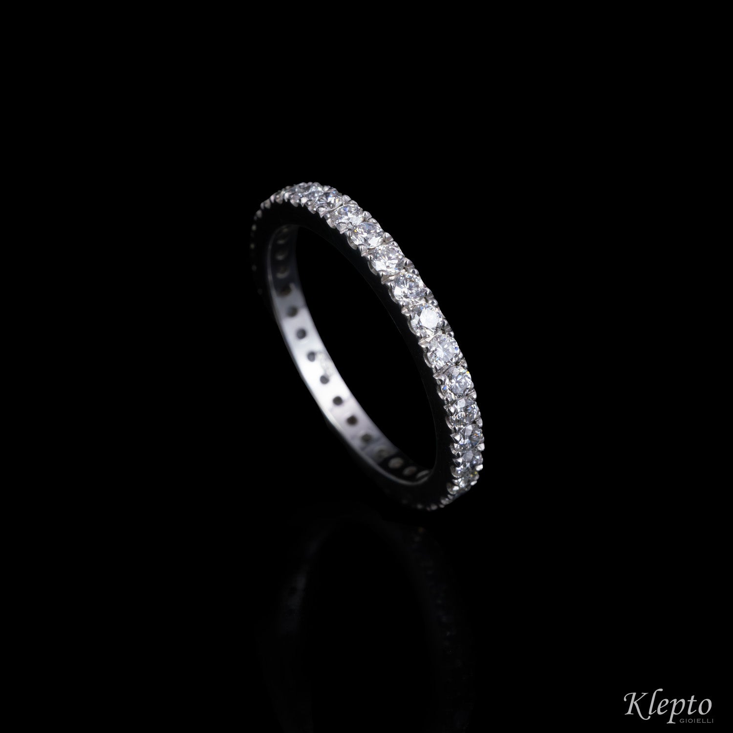 Infinity in white gold