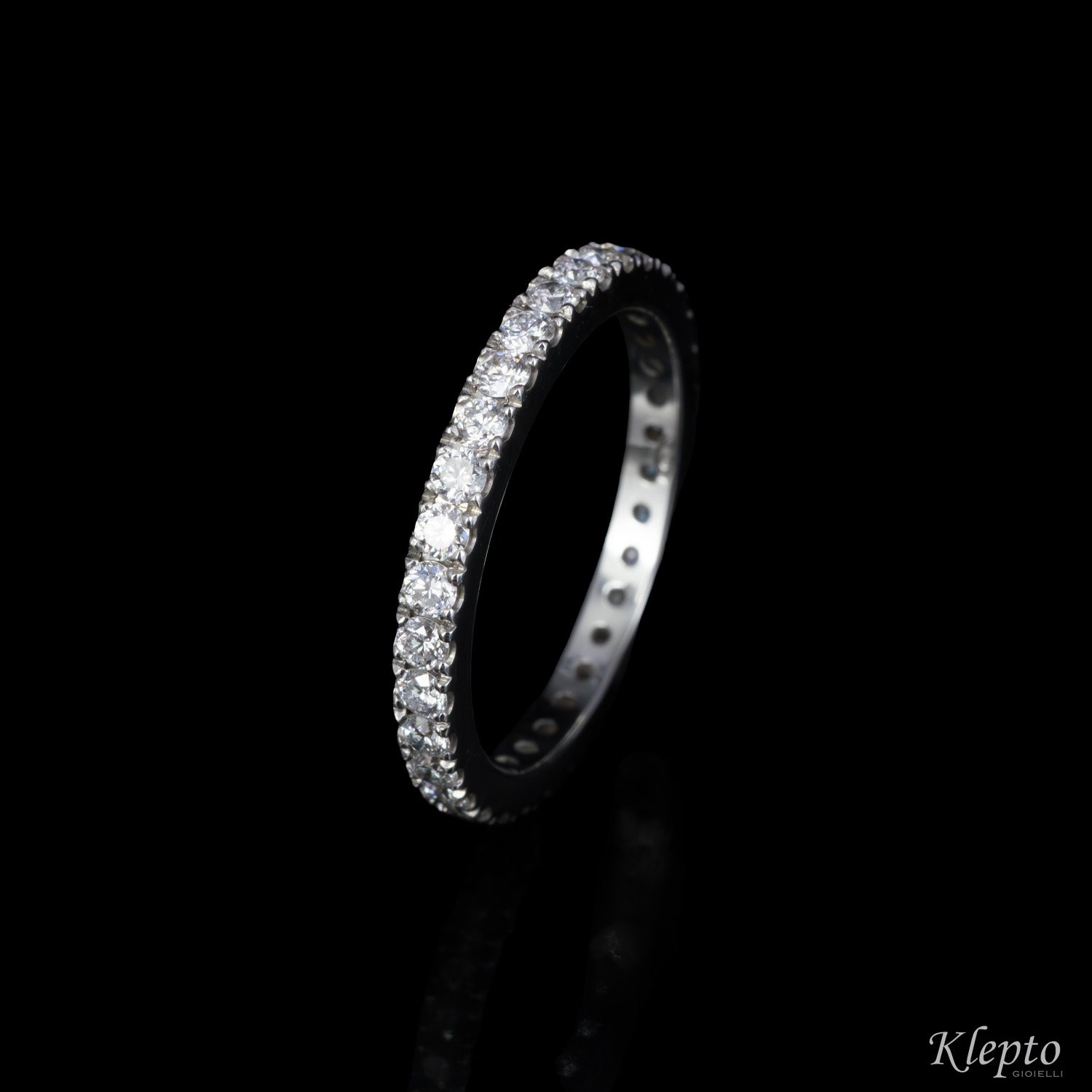 Infinity in white gold