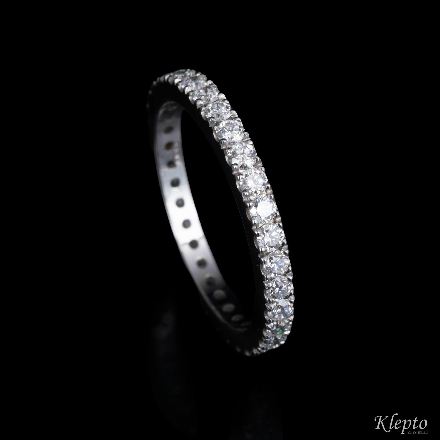 Infinity in white gold