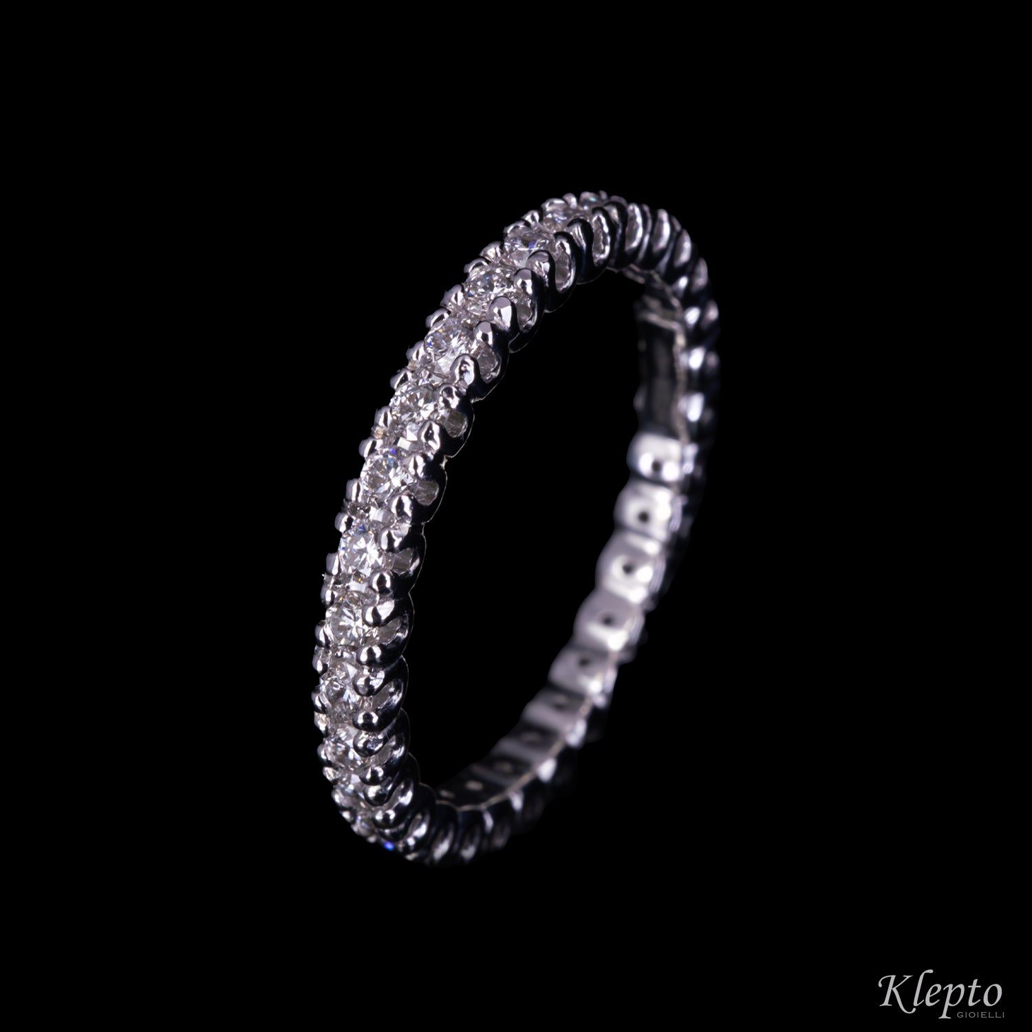 Infinity in white gold
