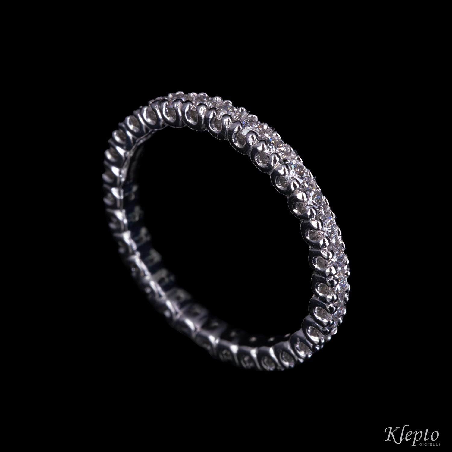 Infinity in white gold