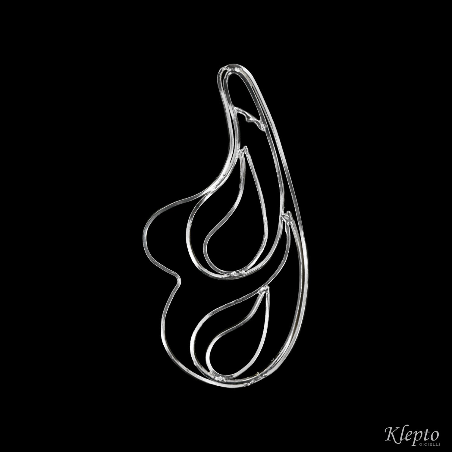 Wire earrings in Silnova® Silver