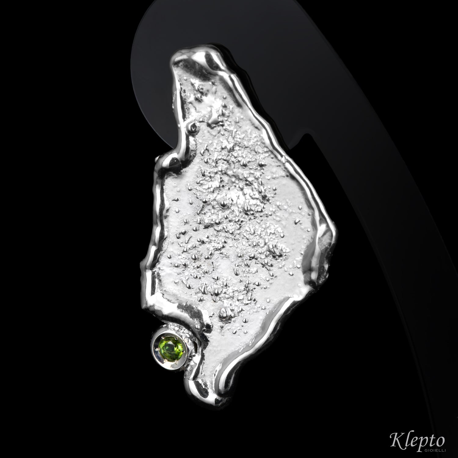 Silnova® Silver "Oasi" Earrings with Green Tourmalines