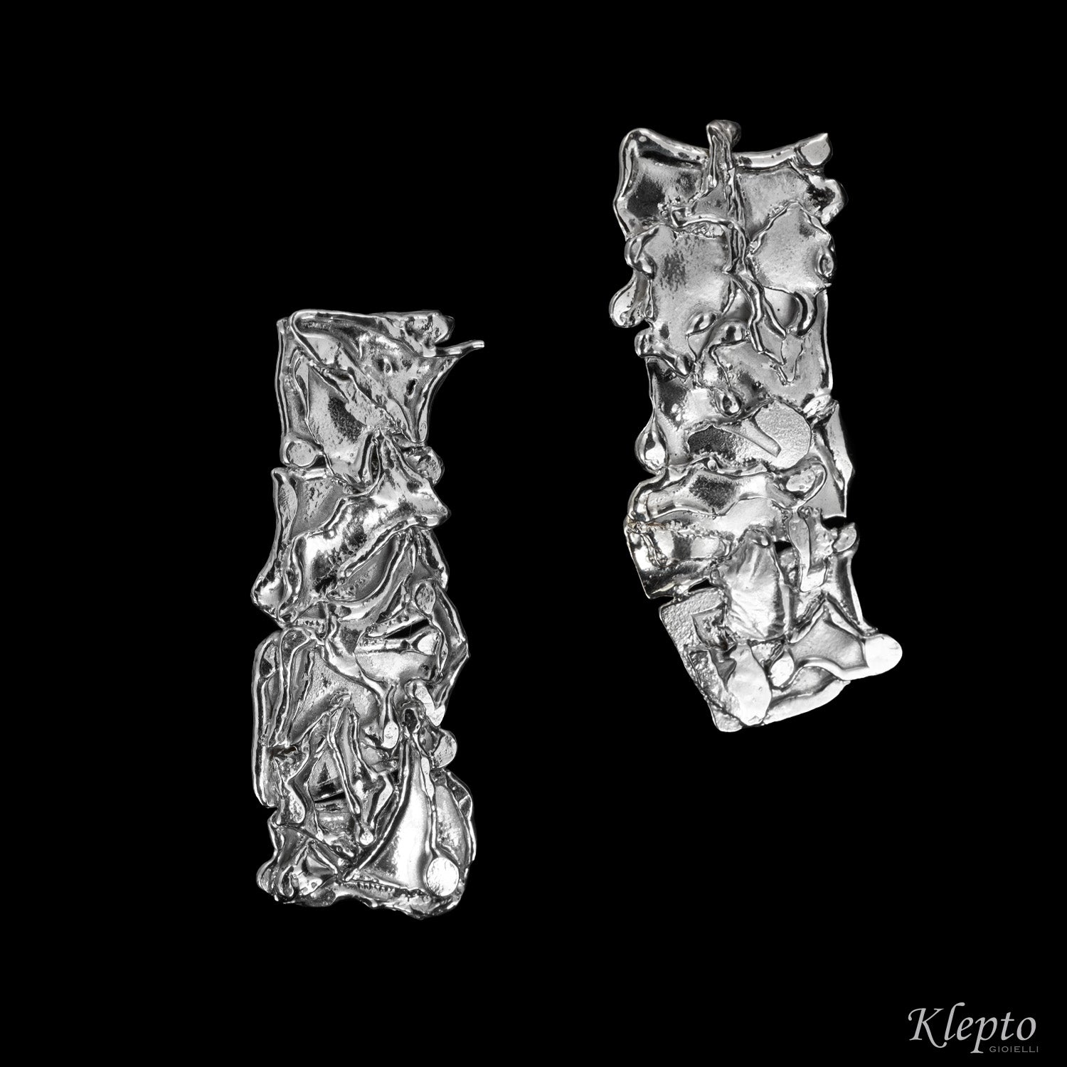 Silnova® silver sheet earrings