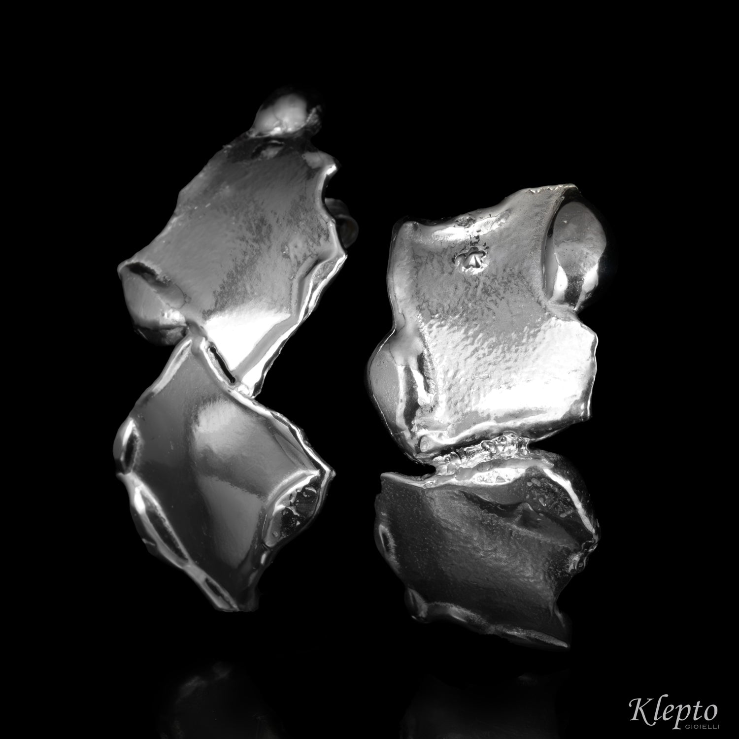 Silver Silnova® Plate Earrings