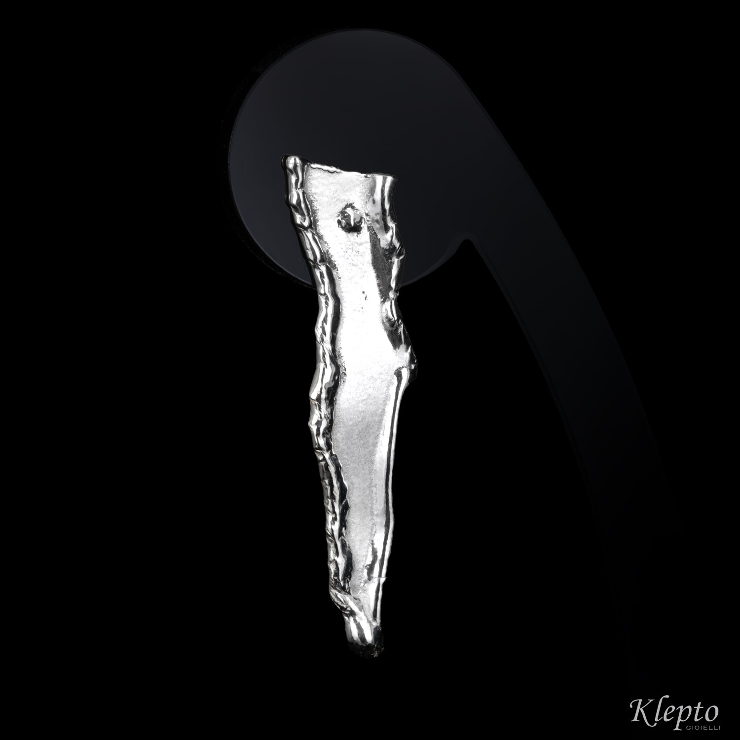 Flame-Cast Silver Earrings Silnova®