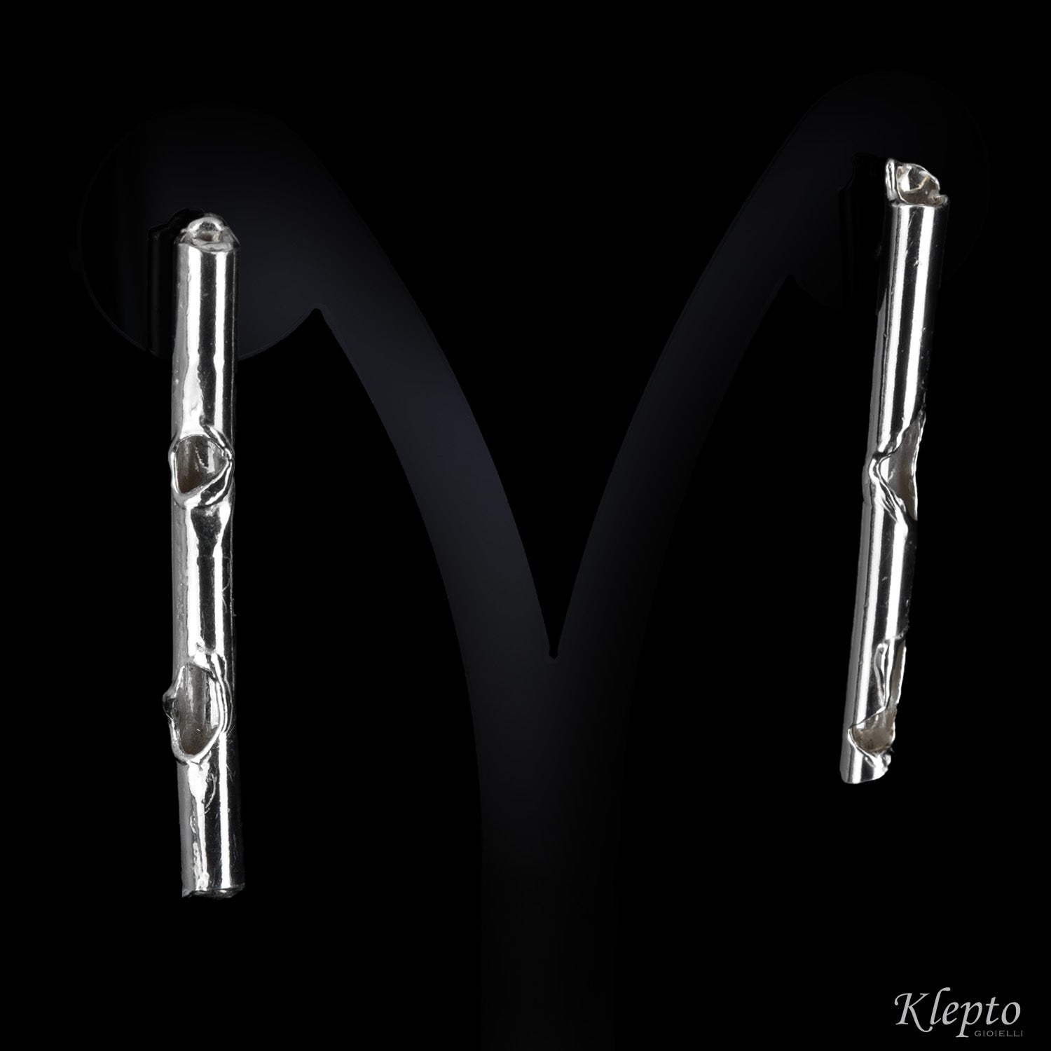 Silnova® Silver Earrings flame fused