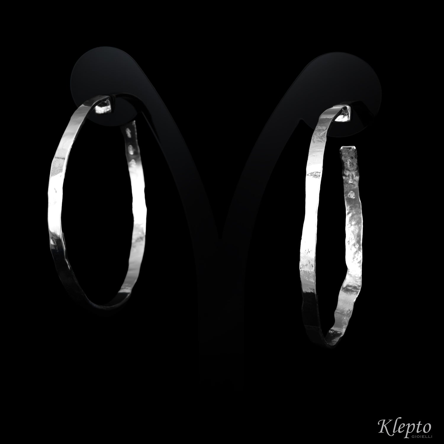 Silver Silnova® Hoop Earrings
