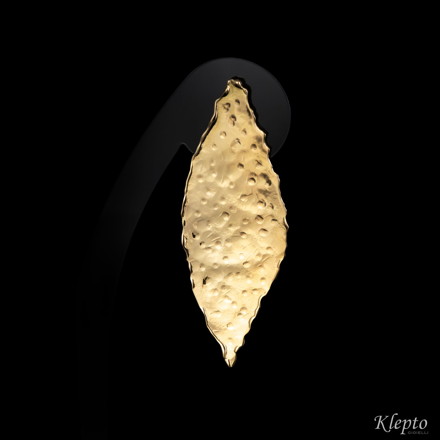 Yellow gold plate earrings
