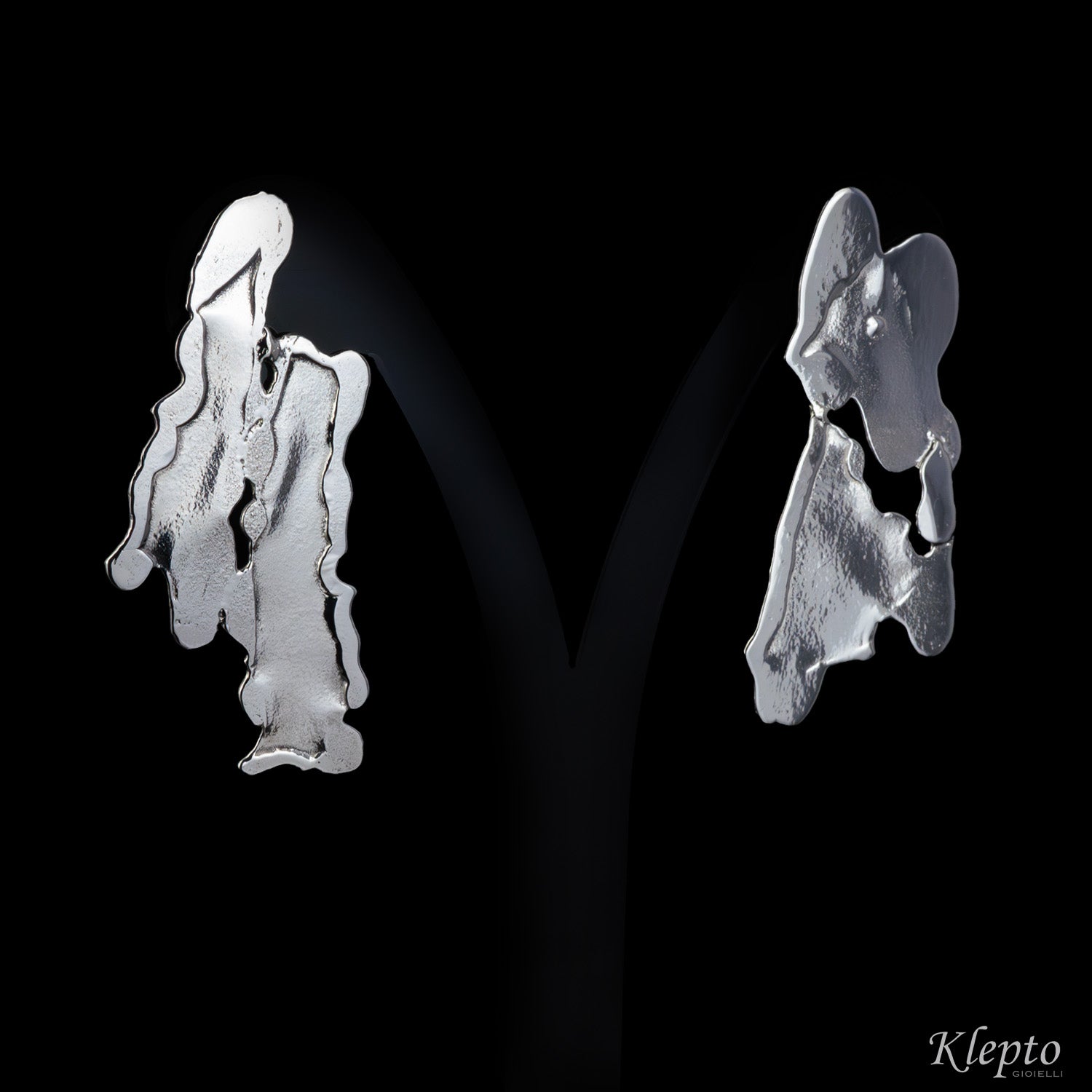 Silver Silnova® Plate Earrings