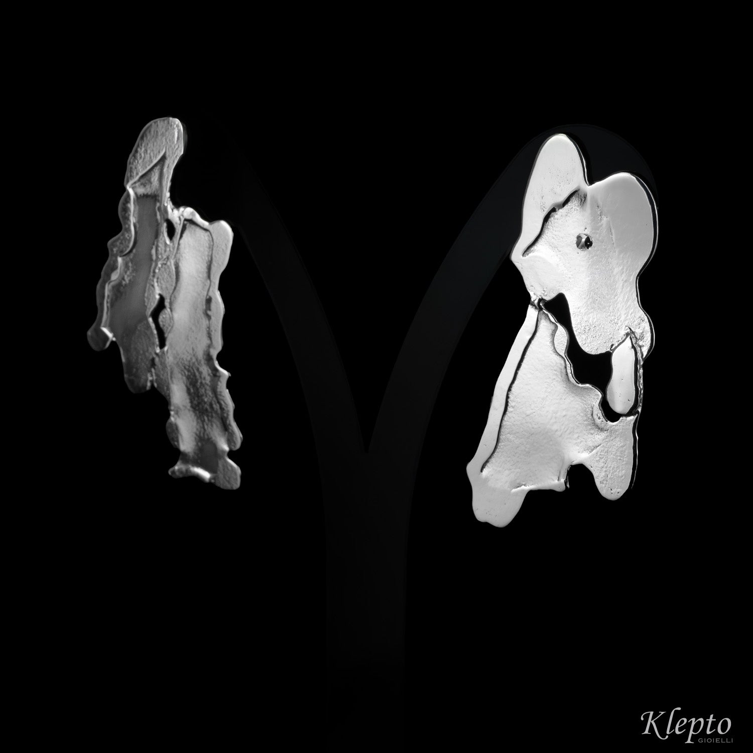 Silver Silnova® Plate Earrings