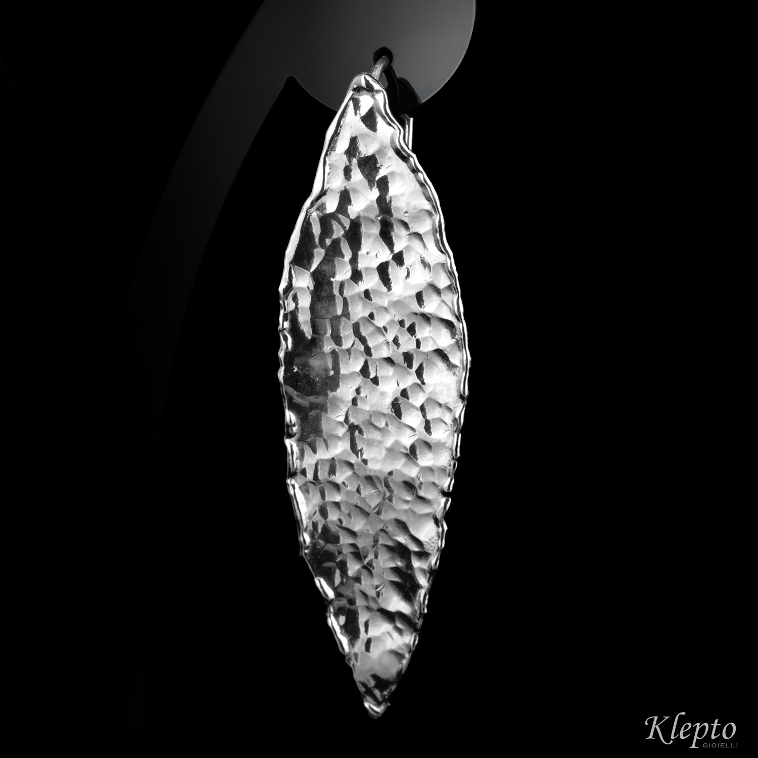Hammered Silver Silnova® Earrings