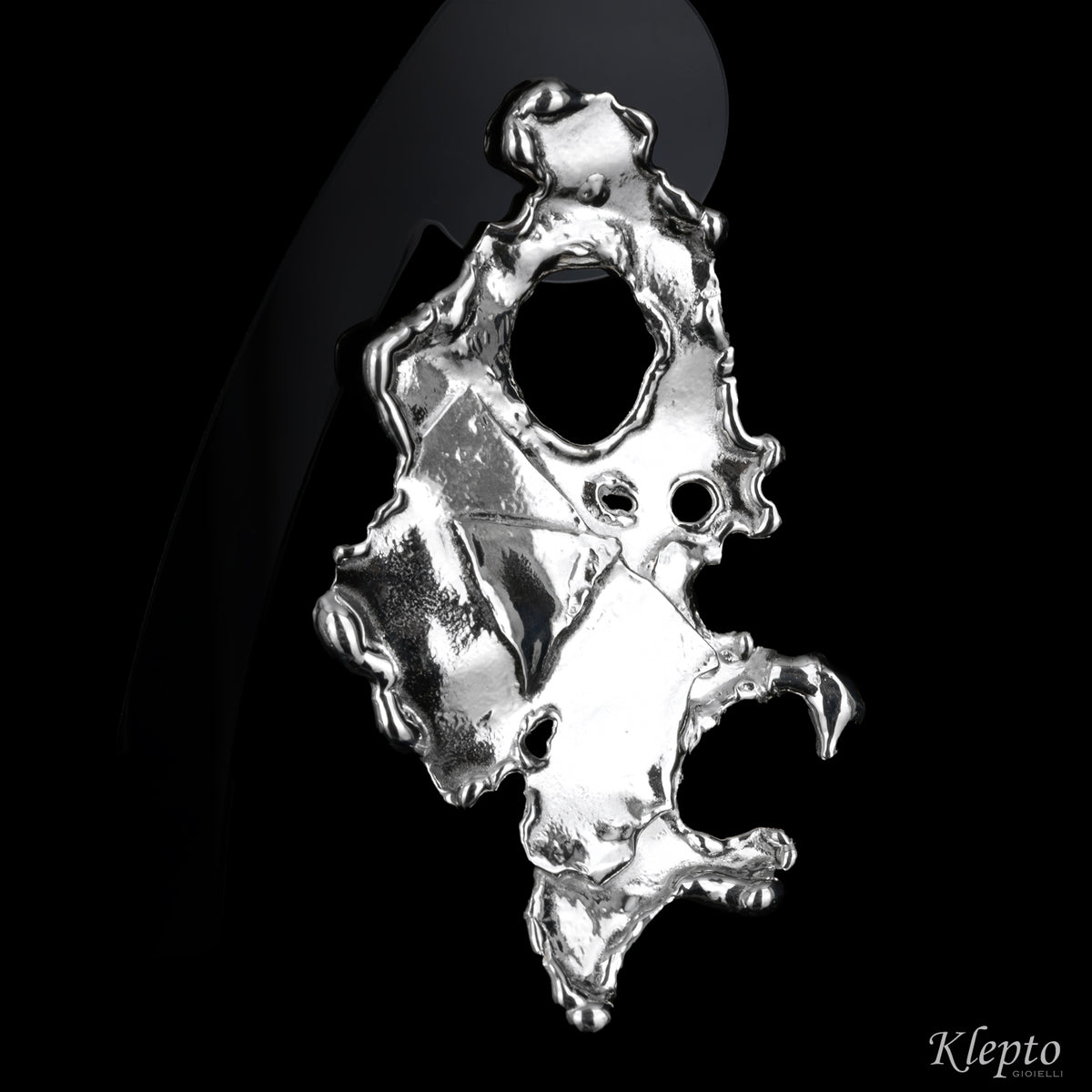 Silnova® silver earrings flame-fused