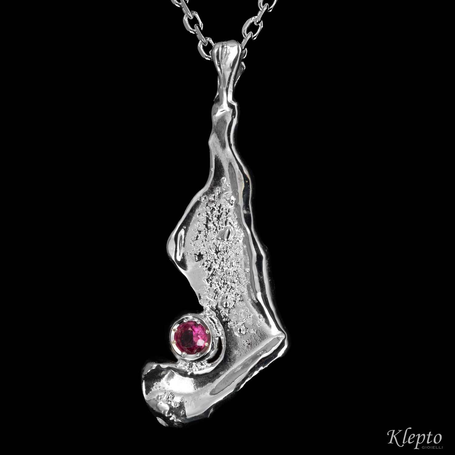 Silnova® “Oasi” Silver Pendant with Gemstones