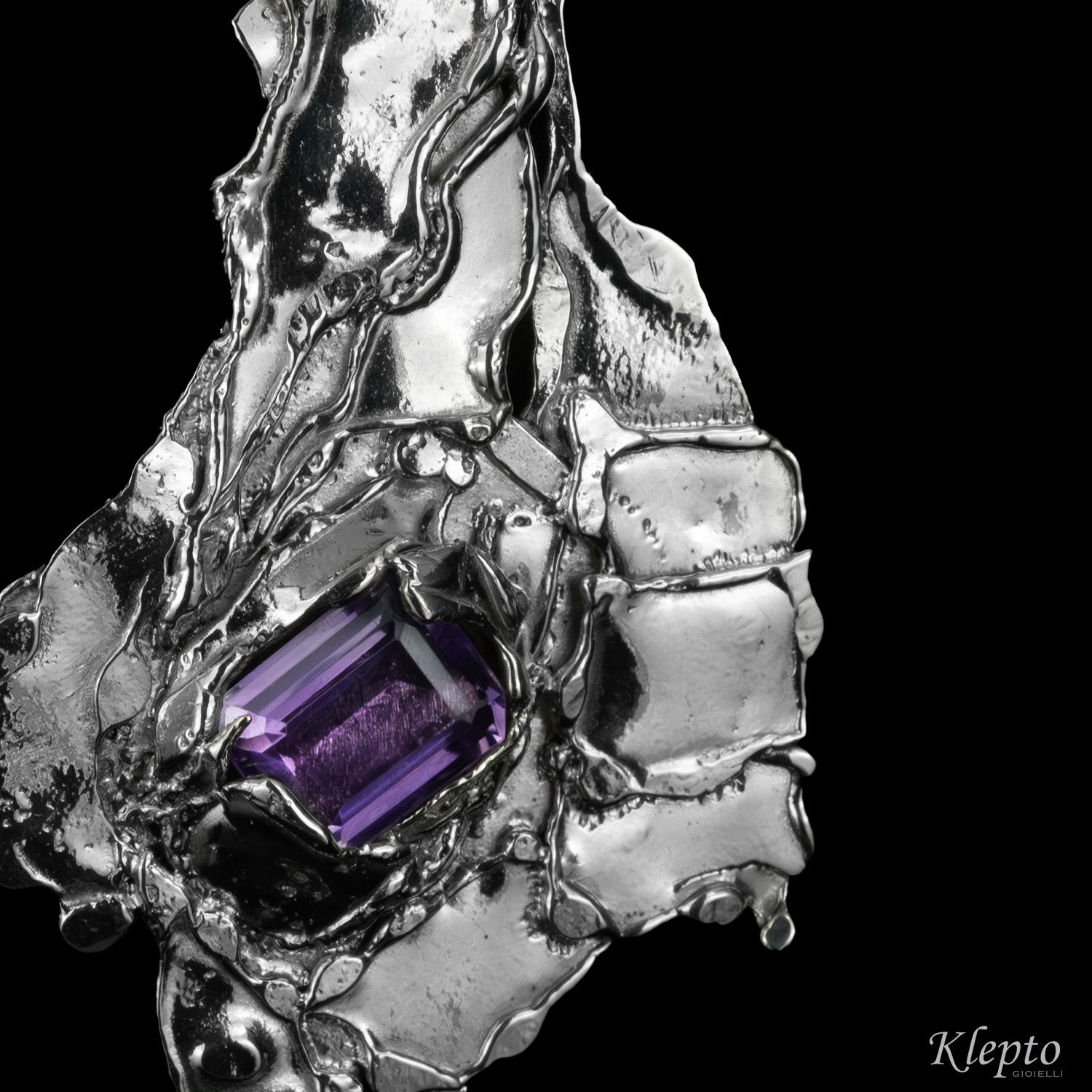Silnova® Silver Pendant with Amethyst