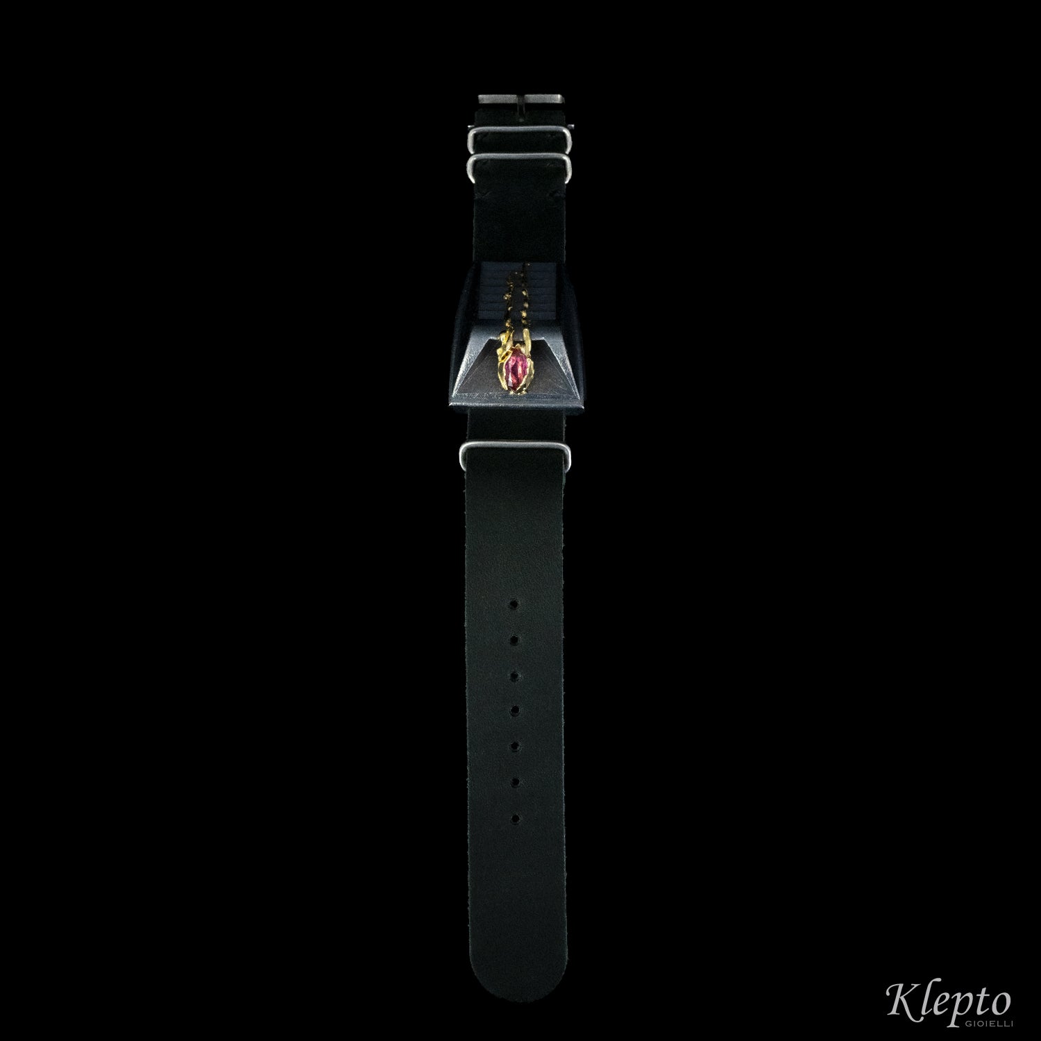 Bracelet in Silnova® Silver and Firelight Gold