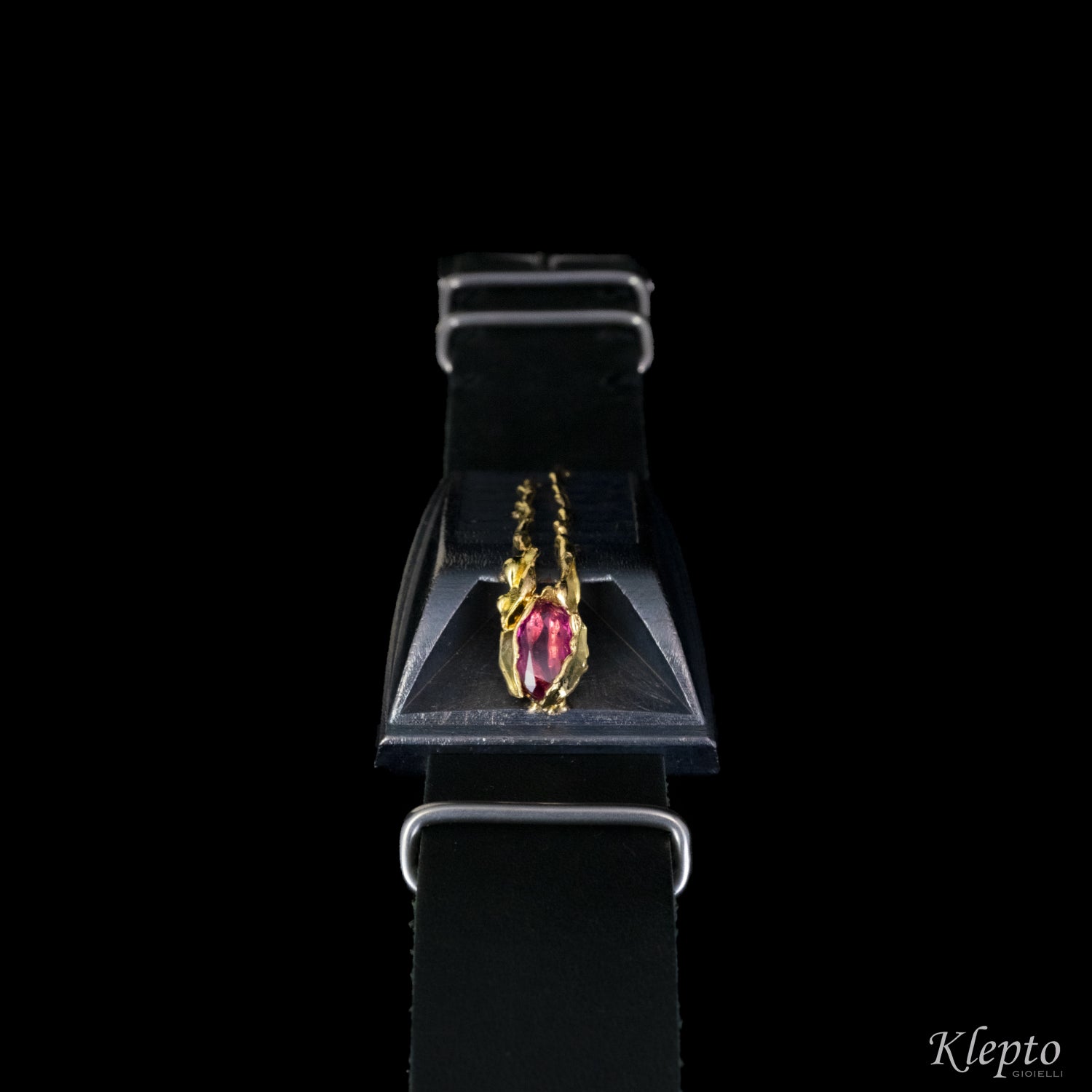 Bracelet in Silnova® Silver and Firelight Gold