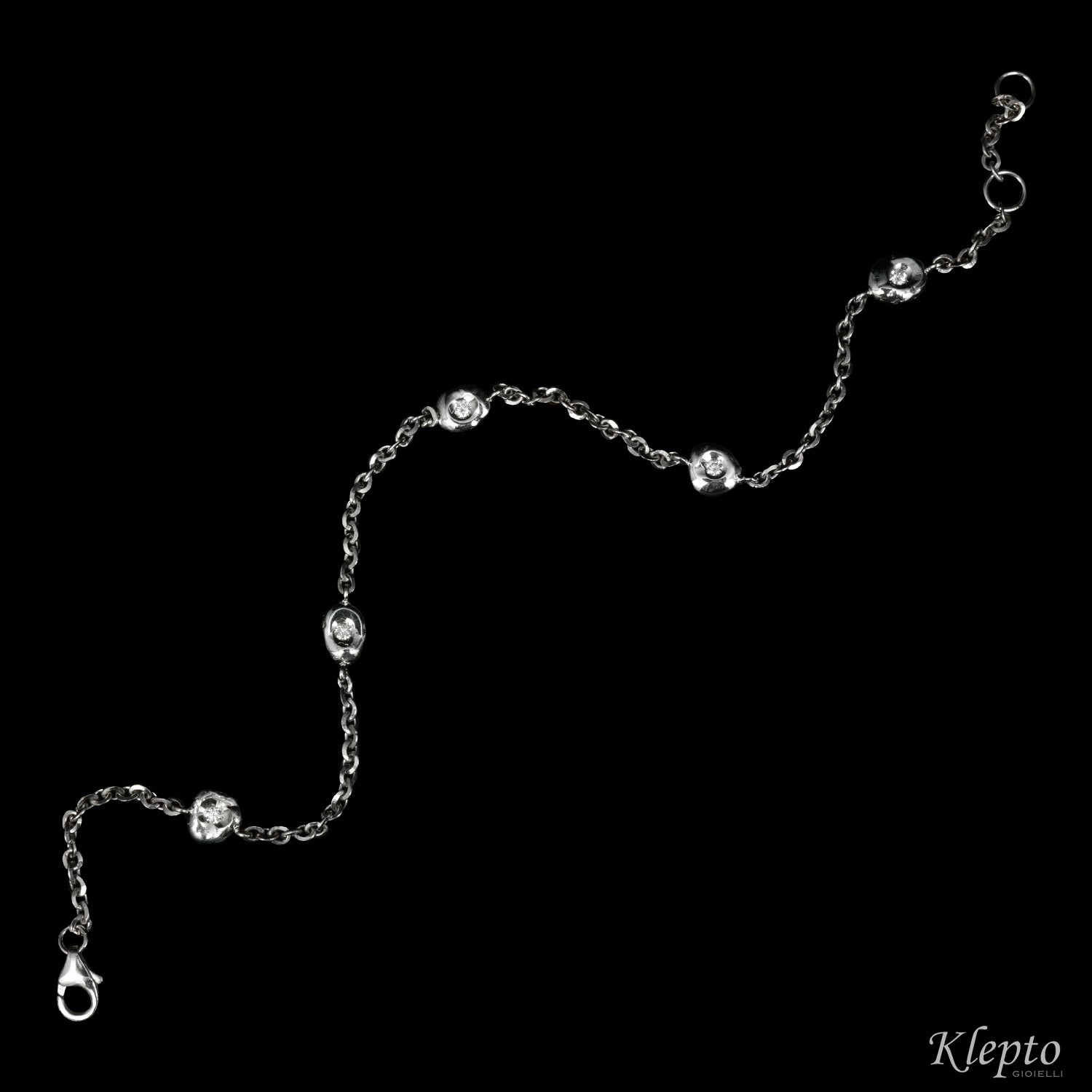 White Gold Bracelet with Diamonds "Pepita"