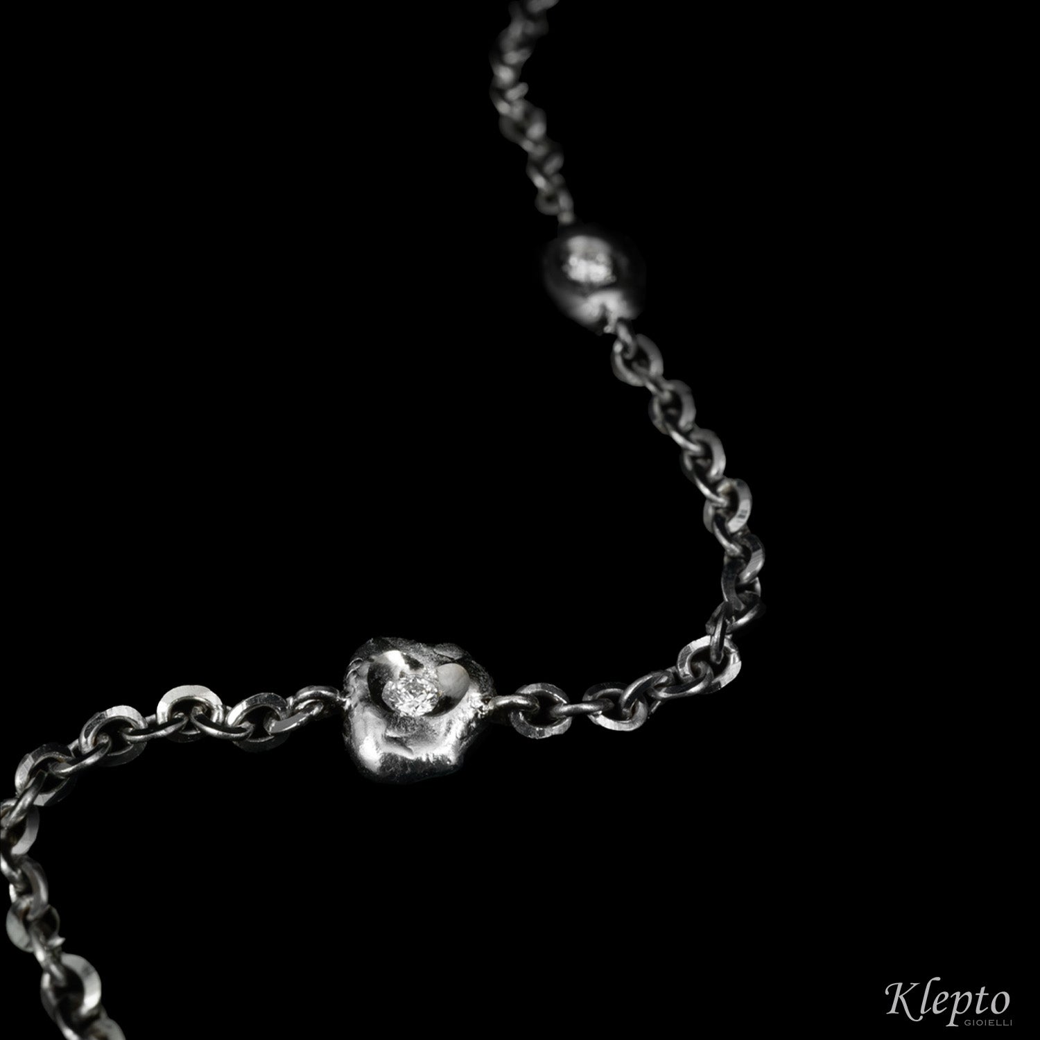 White Gold Bracelet with Diamonds "Pepita"
