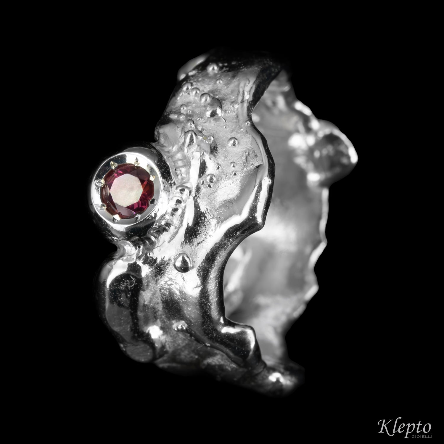 Silnova® “Oasi” silver ring with gemstones