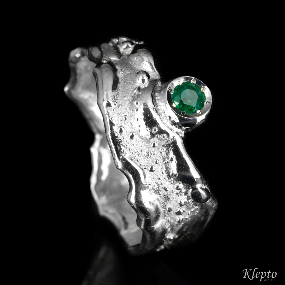 Silnova® “Oasi” silver ring with gemstones