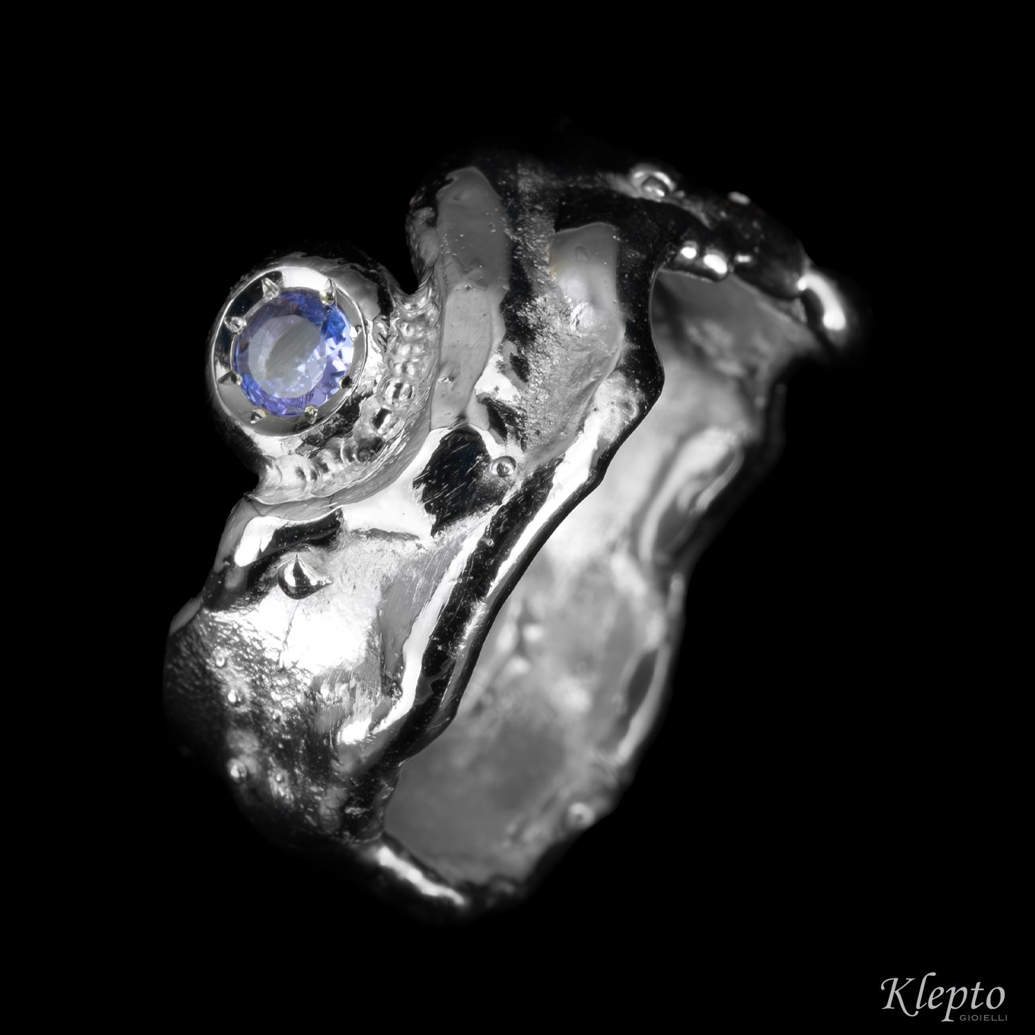 Silnova® “Oasi” silver ring with gemstones