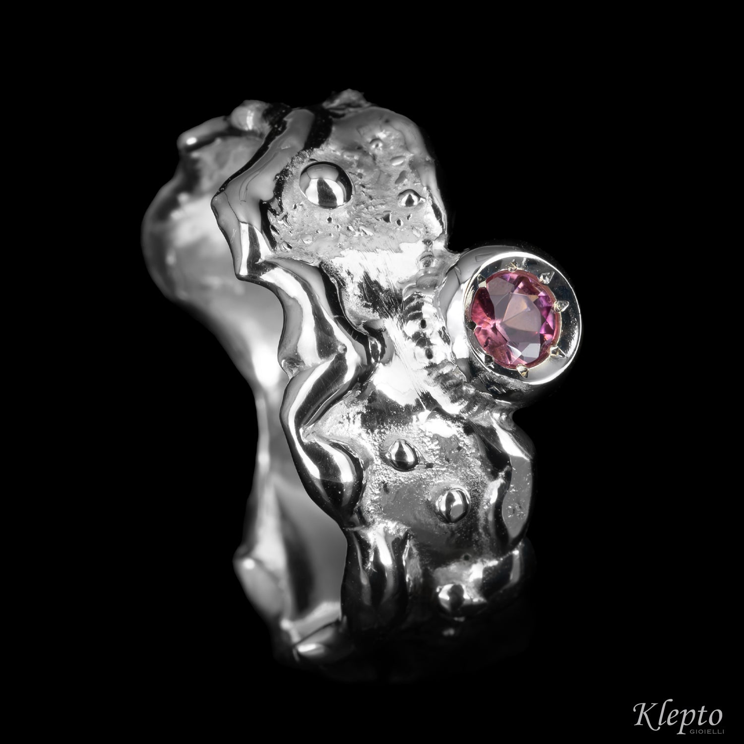 Silnova® “Oasi” silver ring with gemstones