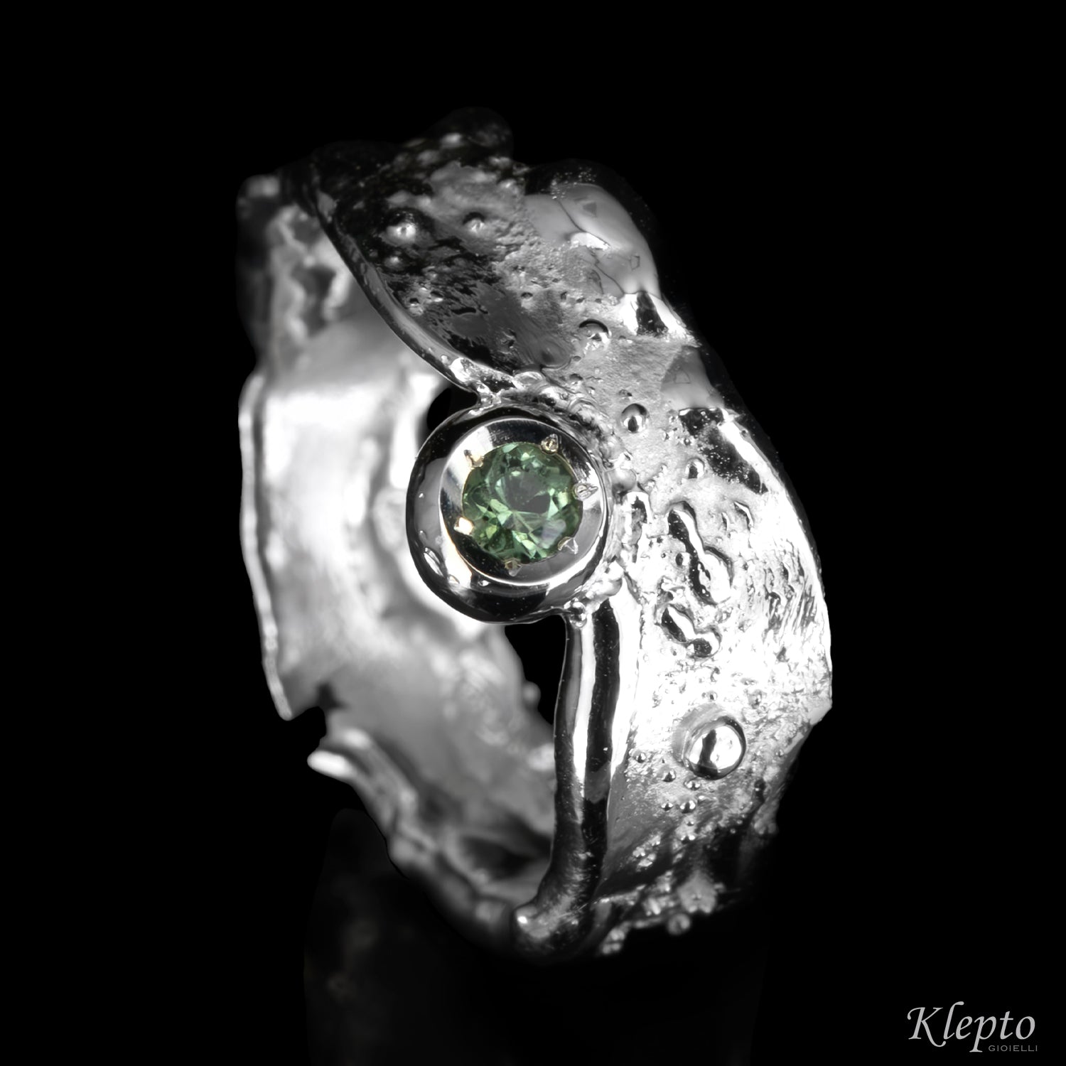 Silnova® “Oasi” silver ring with gemstones