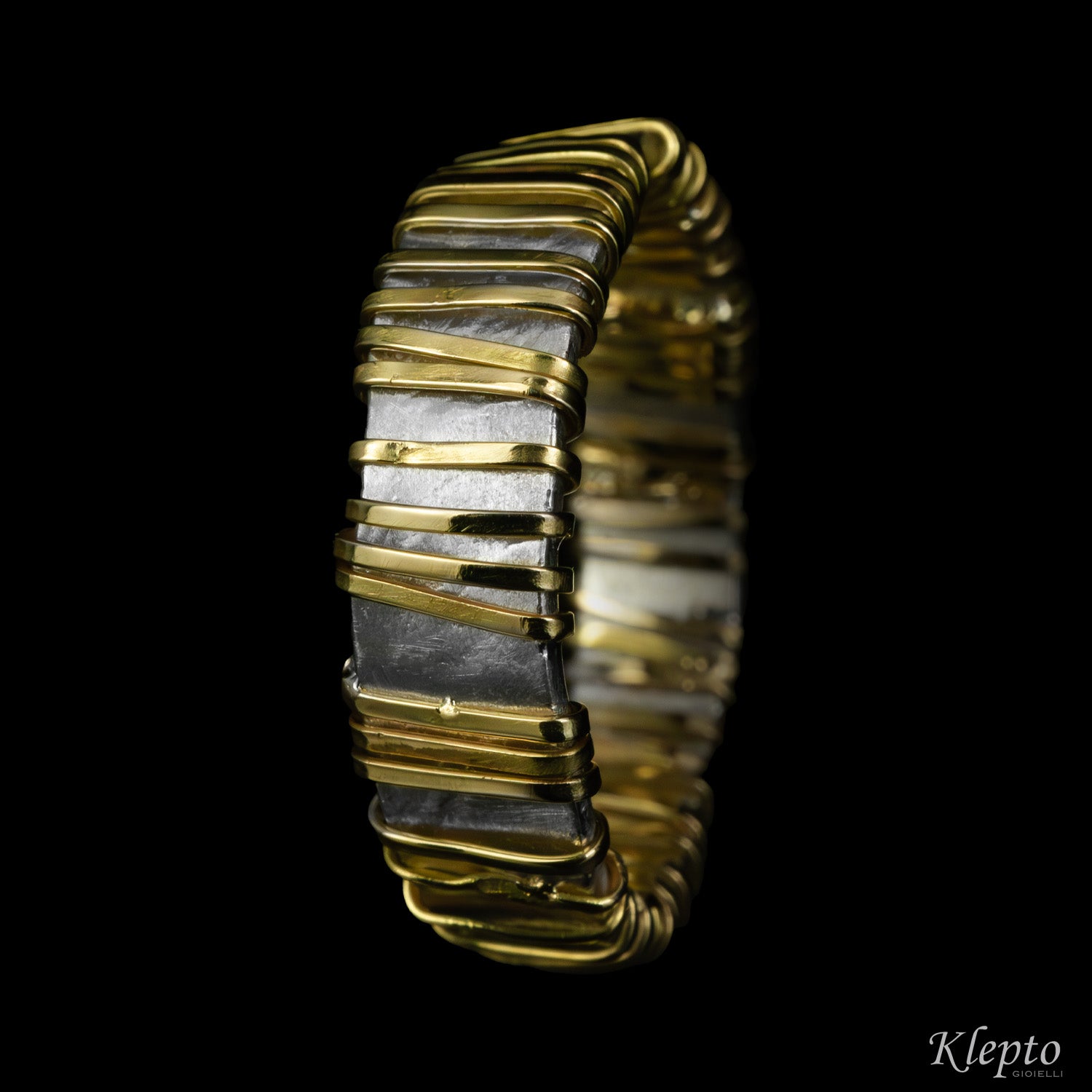 Ring in Silnova® Silver and yellow gold