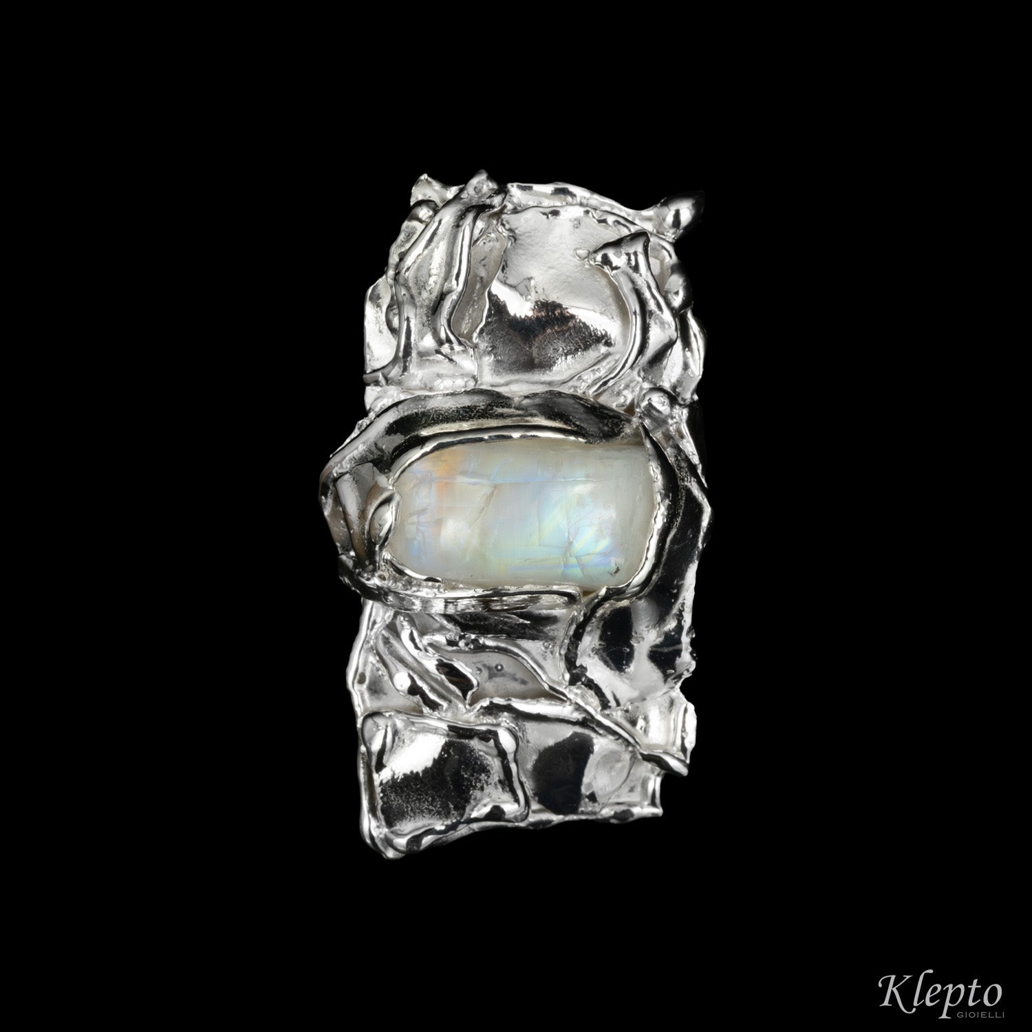 Silnova® Silver Ring with Moonstone