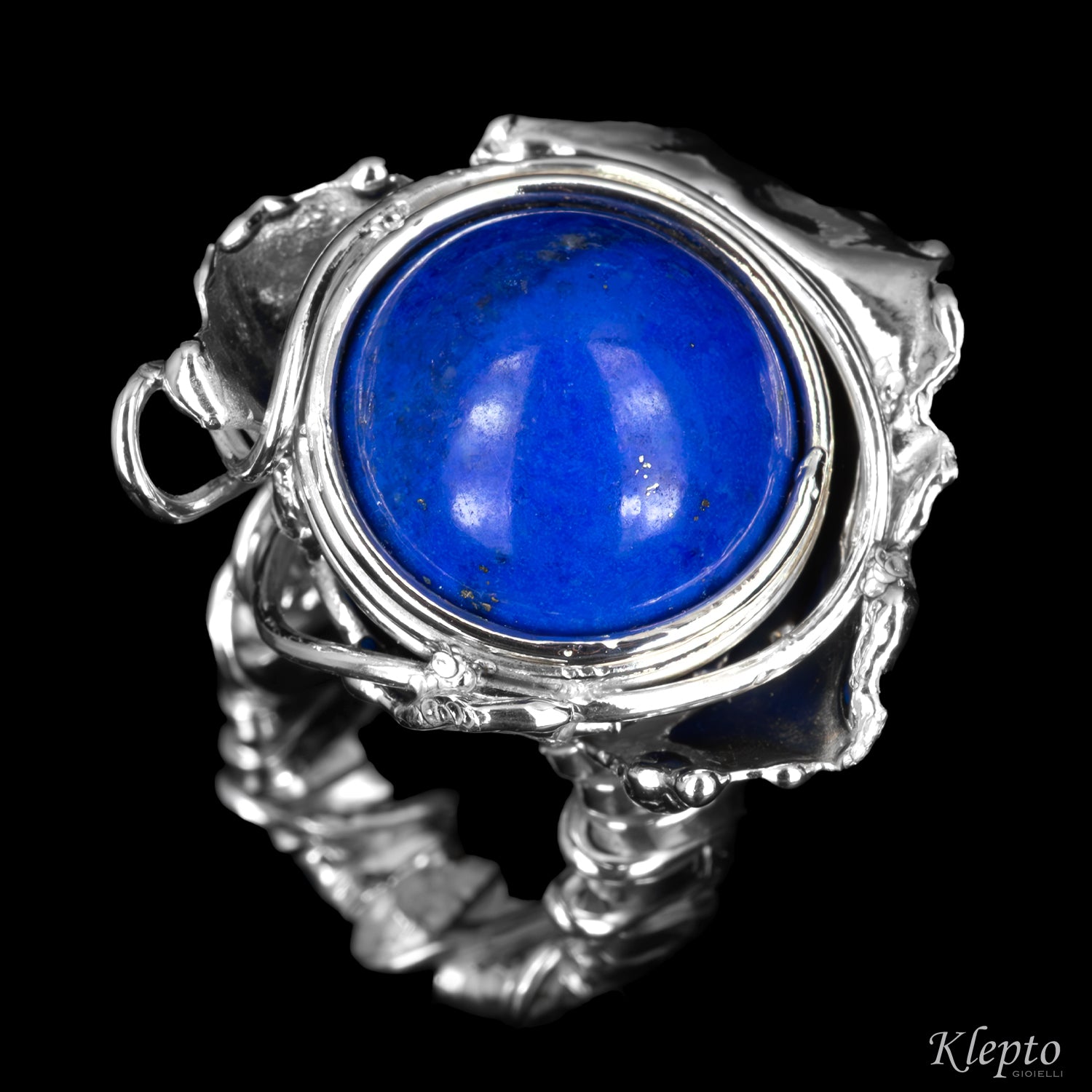 Silver Ring Silnova® with Lapis Lazuli